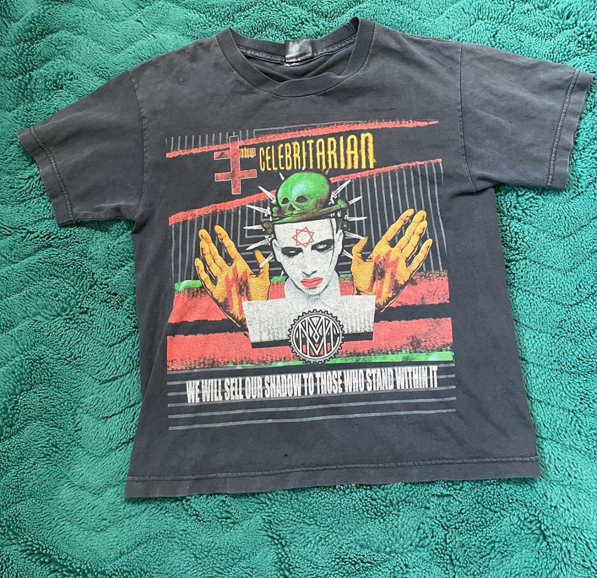 Giant Marylin Manson Graphic T Shirt Size US XS / EU 42 / 0 - 1 Thumbnail