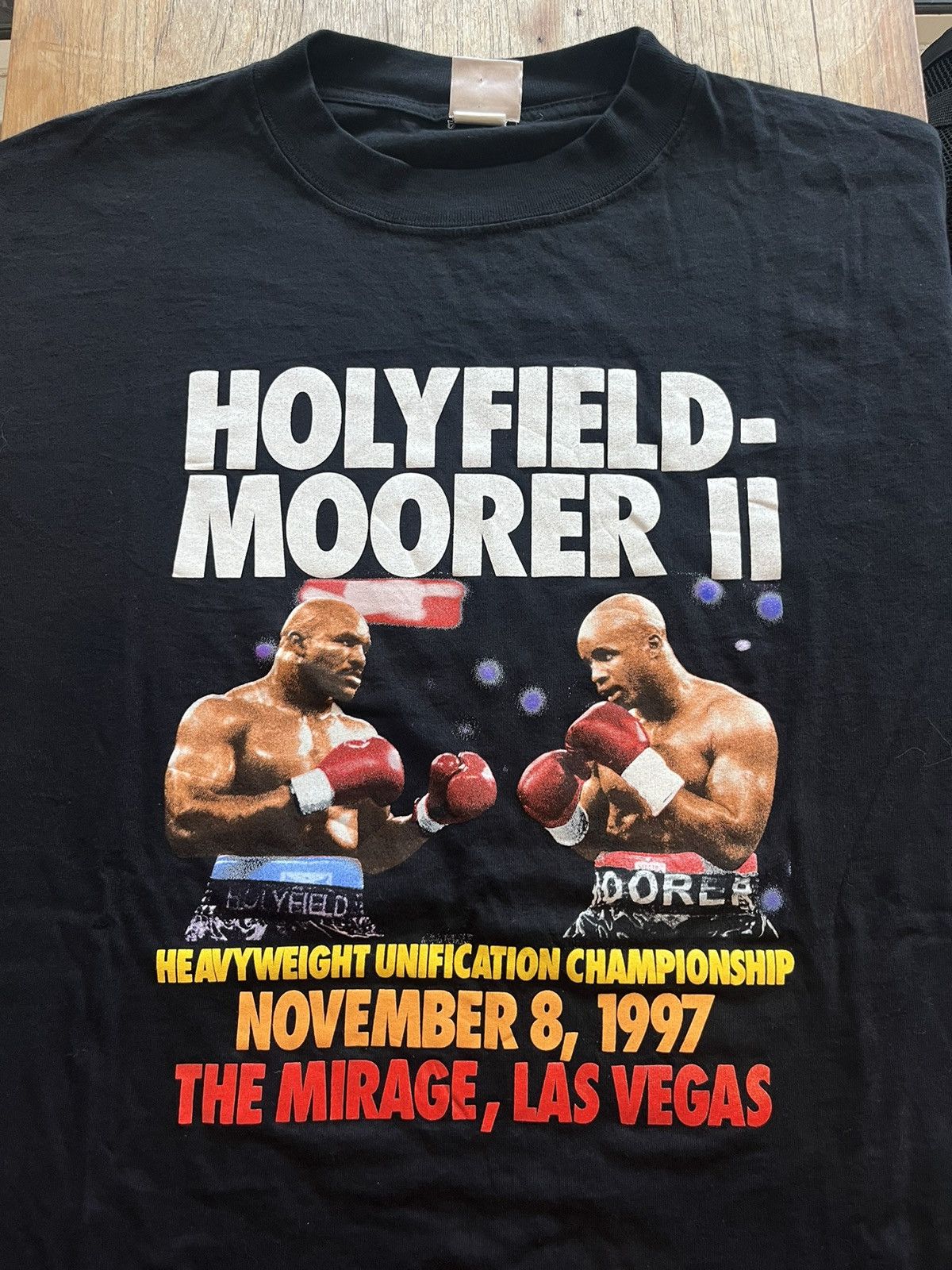 Vintage Vintage HOLYFIELD-MOORER I I promo flight Heavyweights 8/97 Size US XL / EU 56 / 4 - 3 Thumbnail