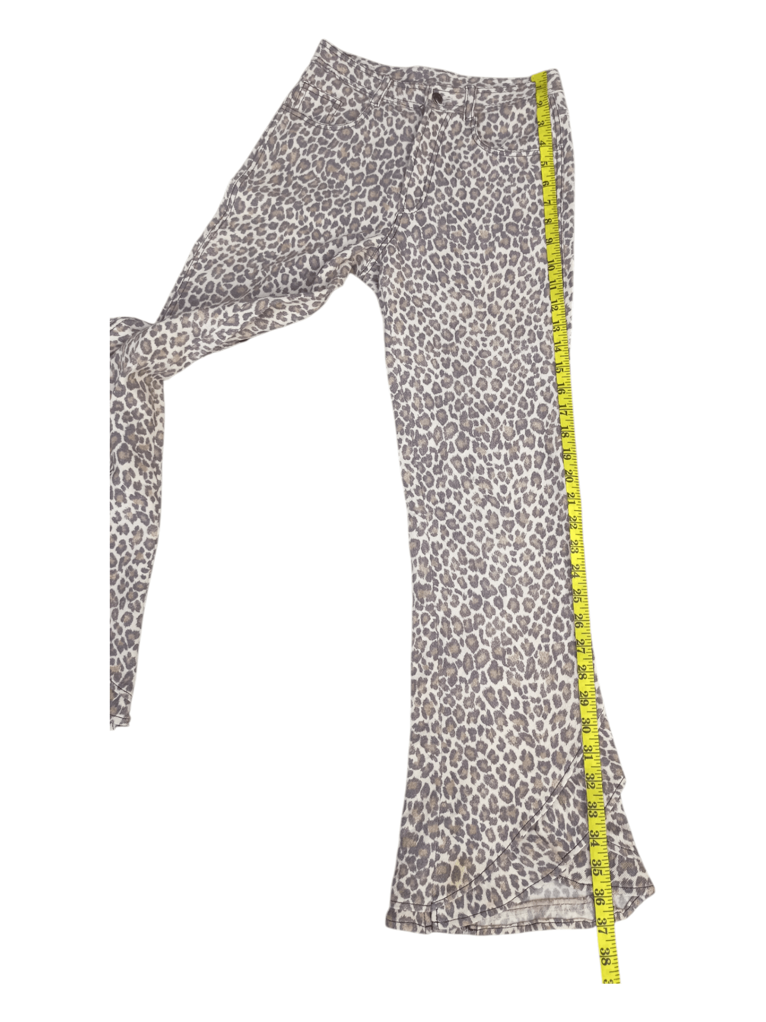 Japanese Brand GK Leopard Design Lace Up Flare Pants Size 24" / US 00 / IT 34 - 16 Thumbnail