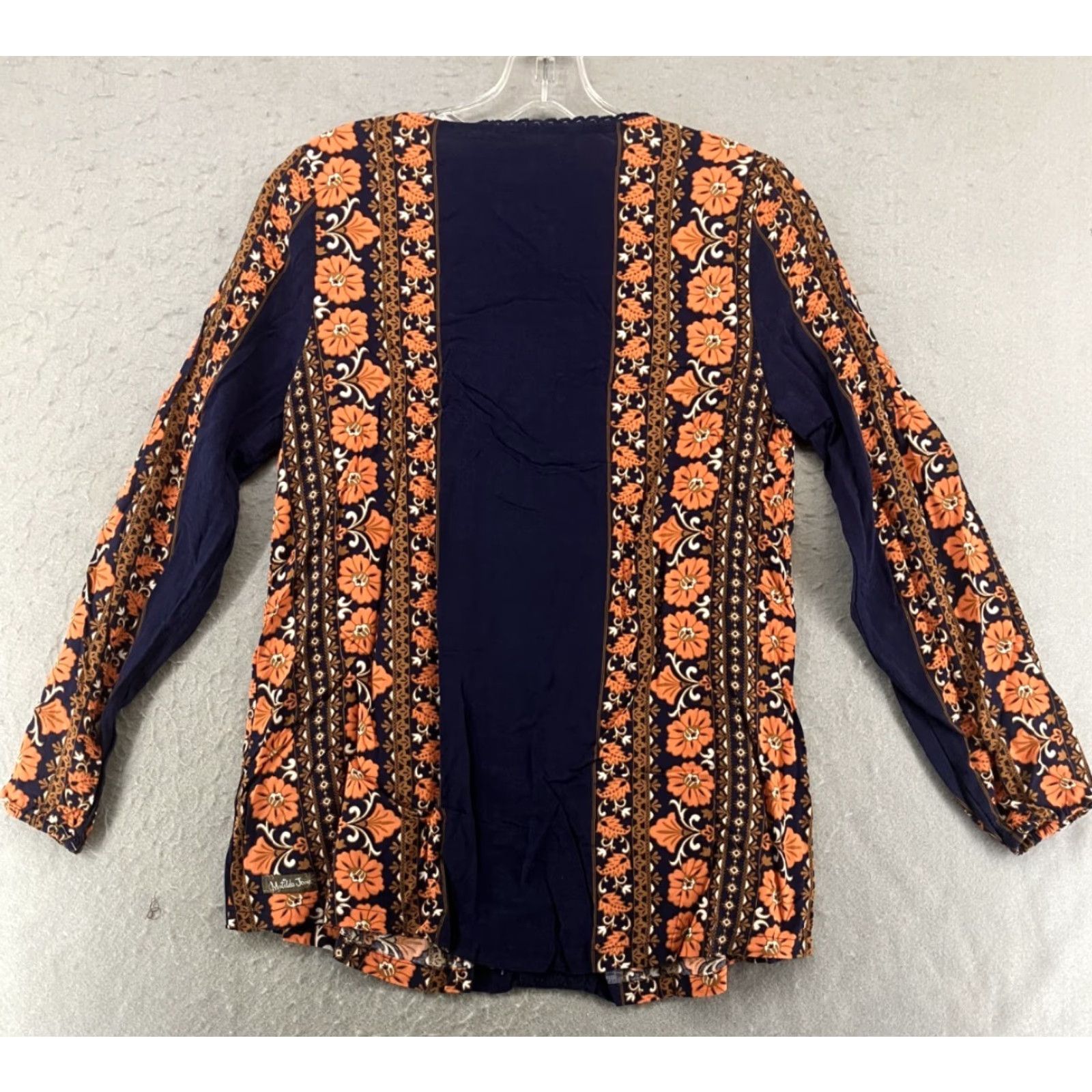 Vintage Matilda Jane Long Sleeve Blouse Womens XS Navy Blue Floral Casual Vintage No Size XS / US 0-2 / IT 36-38 - 7 Thumbnail