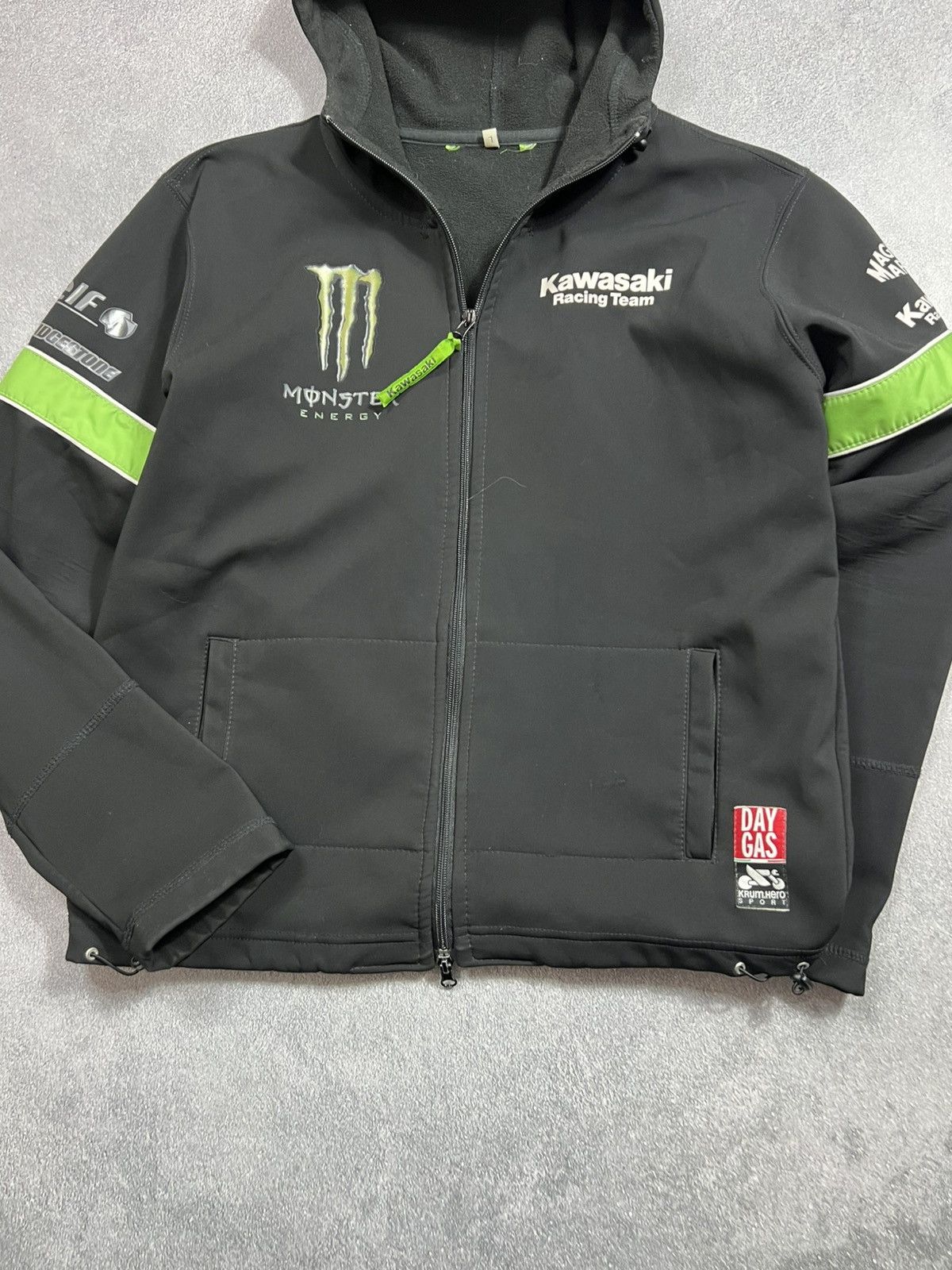 Other Vintage 90's Kawasaki Racing Team Logo Zip Up Jacket Size US M / EU 48-50 / 2 - 3 Thumbnail