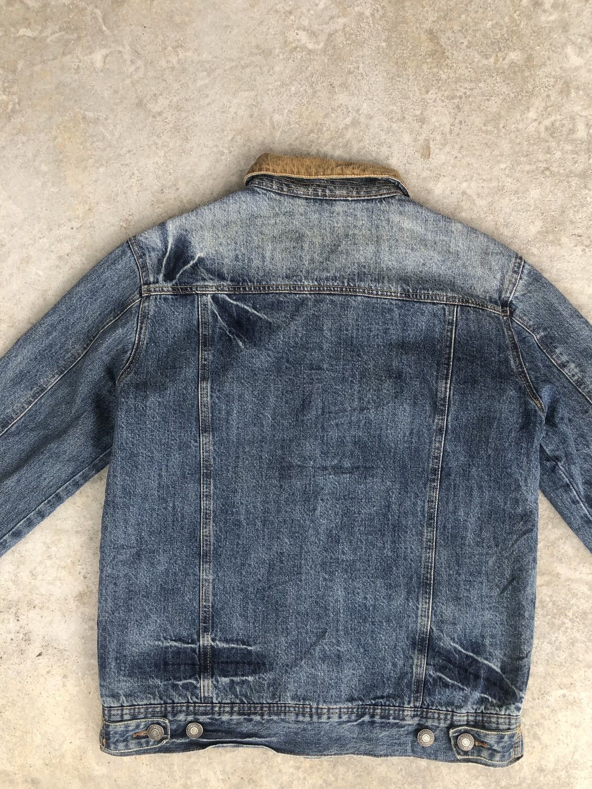 Japanese Brand Blanket Lined Green Denim Jacket Distressed Size US M / EU 48-50 / 2 - 10 Thumbnail