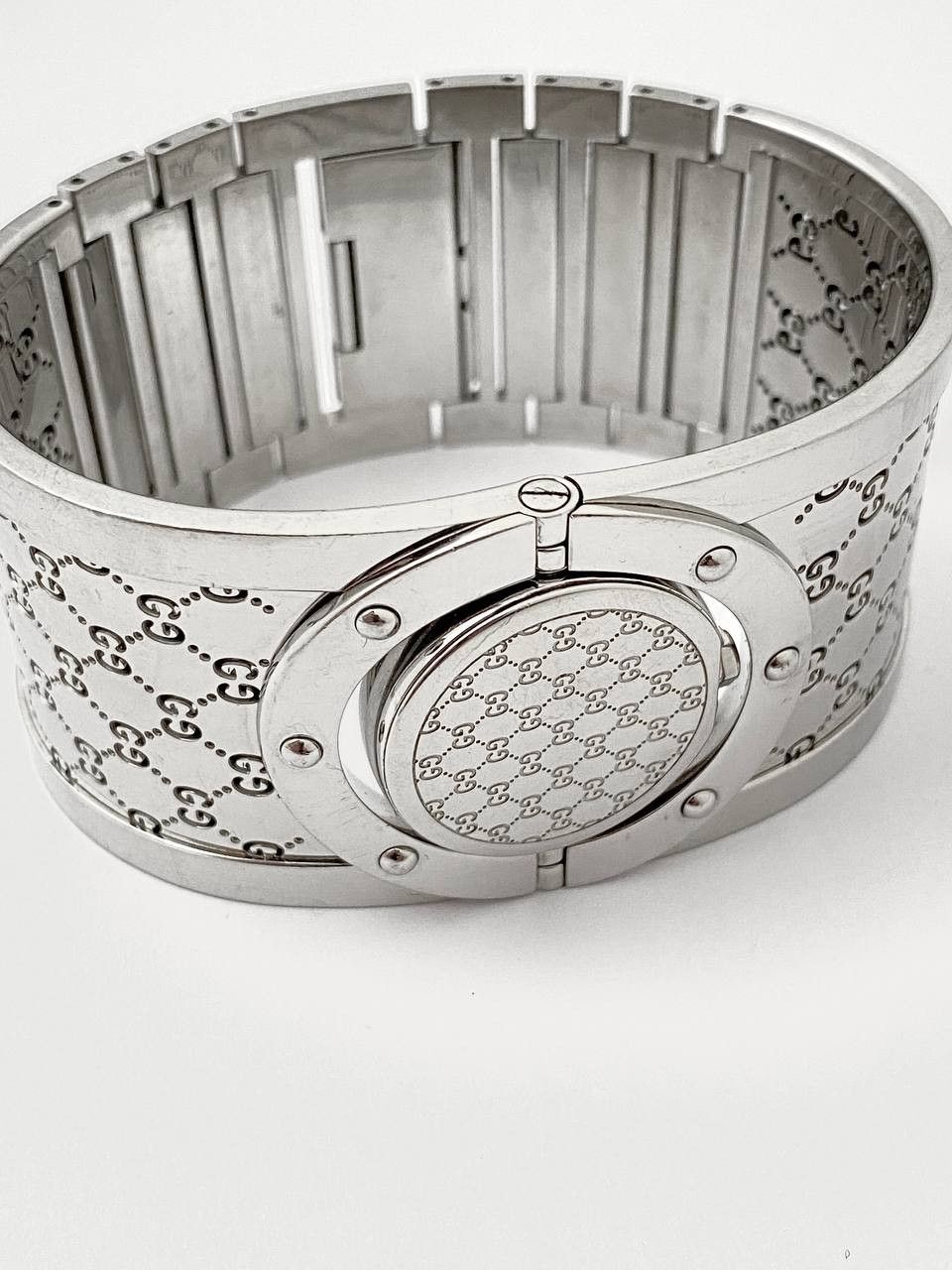 Gucci Gucci GG Logo Twirl Steel Quartz Bracelet Wrist Watch Y2K Size ONE SIZE - 6 Thumbnail