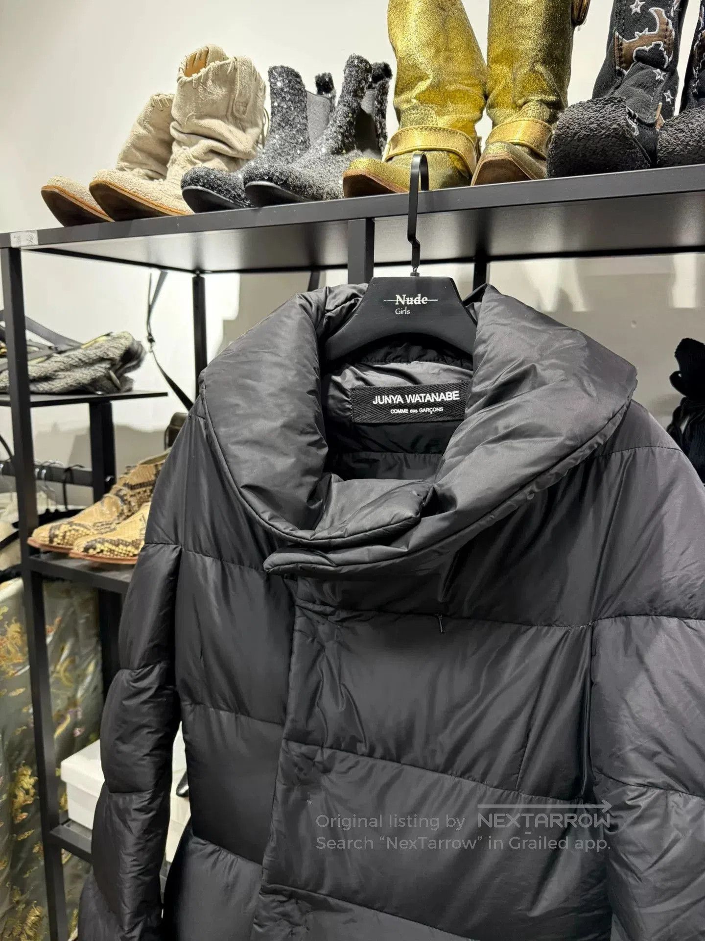 Junya Watanabe unique waist-shaped down coat. Size US M / EU 48-50 / 2 - 4 Thumbnail