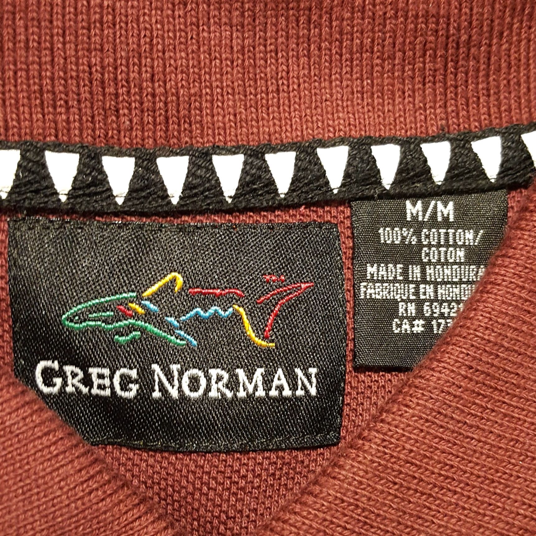Reebok VTG 90s Greg Norman Golf Men's Size Medium Reebok Short Sleeve Maroon Polo Shirt Size US M / EU 48-50 / 2 - 7 Thumbnail