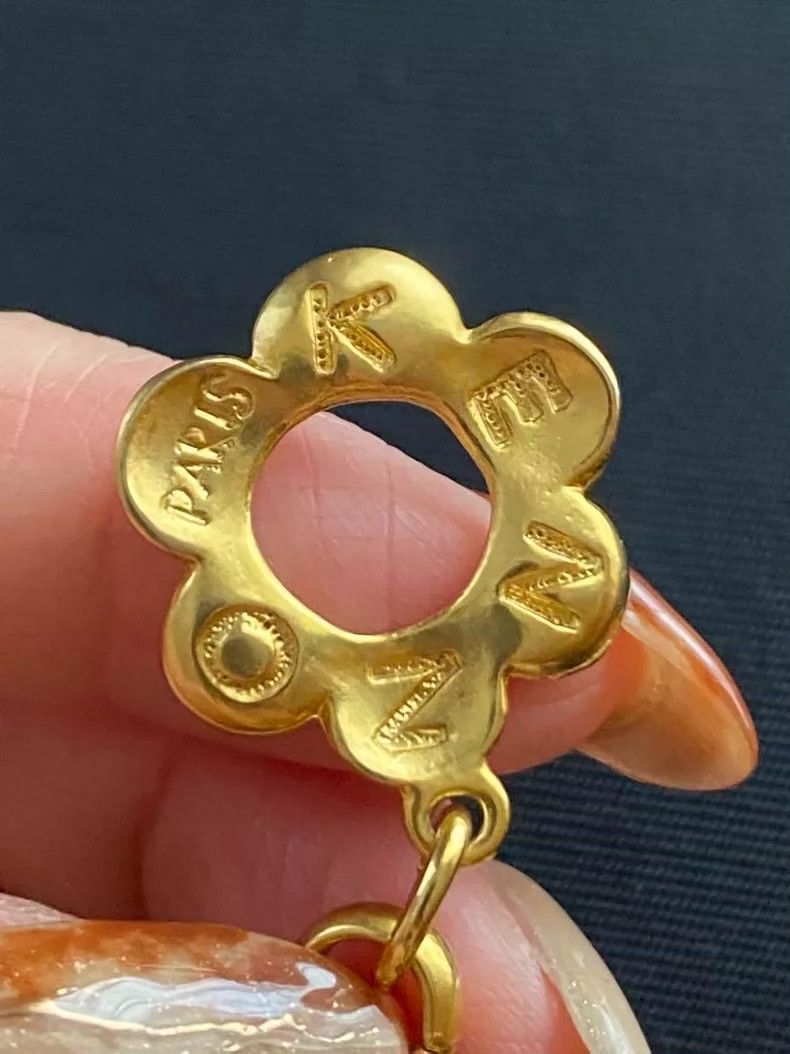Kenzo KENZO Flower Gold Necklace Size ONE SIZE - 2 Thumbnail