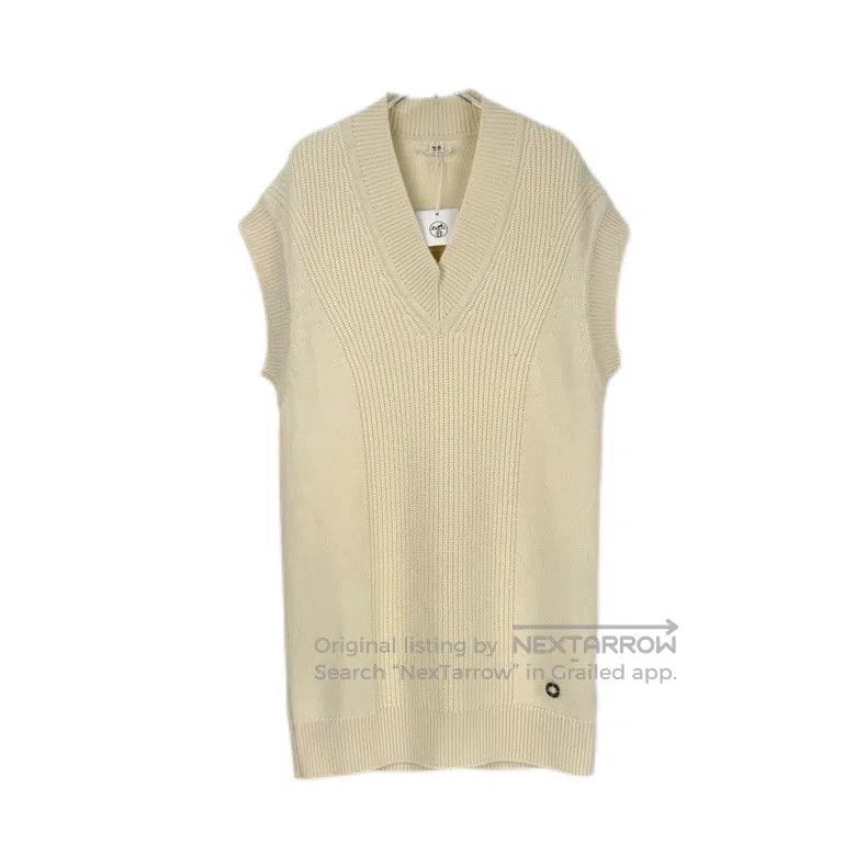 Hermes Hermes Off-White Cashmere Dress Size XXS / US 00 / IT 34 - 1 Thumbnail