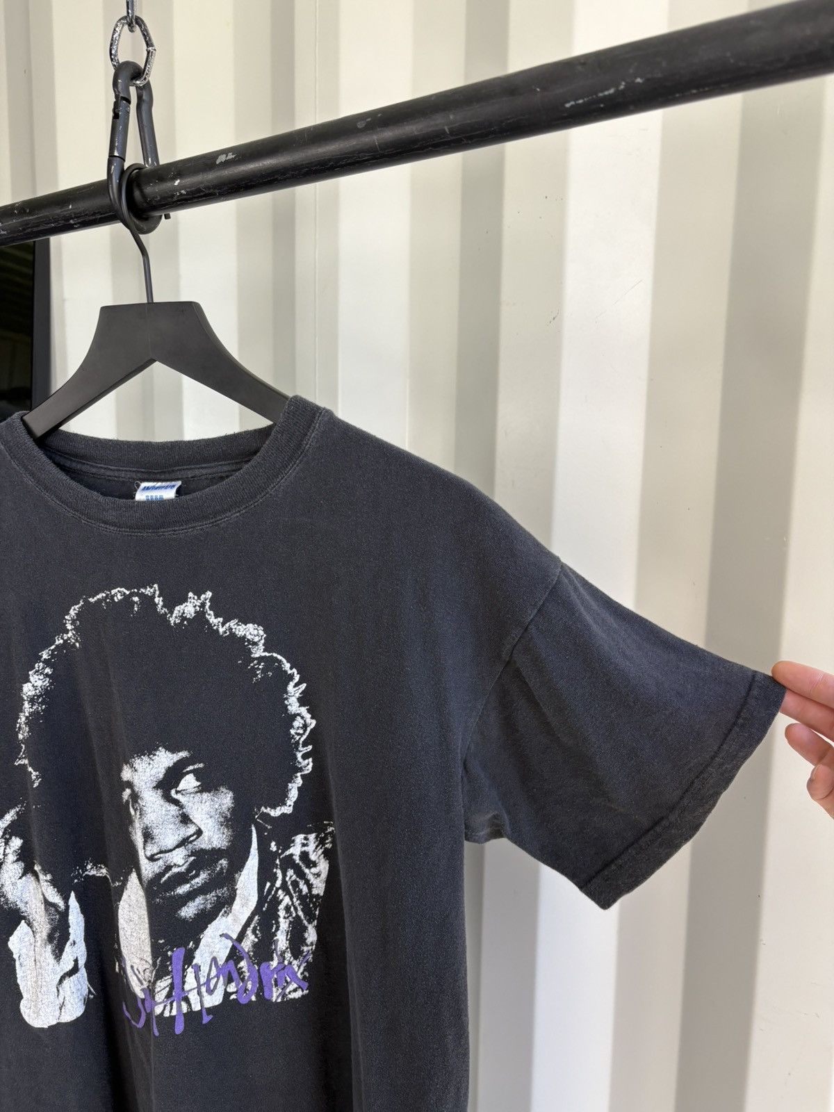 Vintage Vintage Jimi Hendrix Shirt Faded Distressed GRUNGE Band Size US L / EU 52-54 / 3 - 3 Thumbnail
