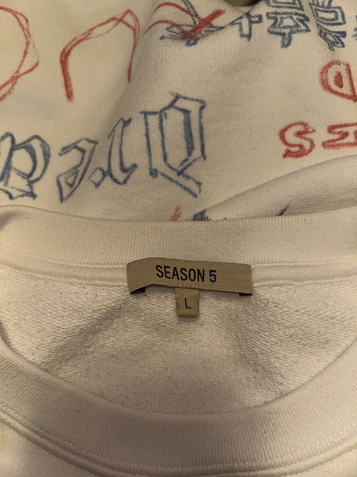 Yeezy Yeezy S5 scribble sweatshirt x Adidas x Henry A. levy Size US L / EU 52-54 / 3 - 13 Thumbnail