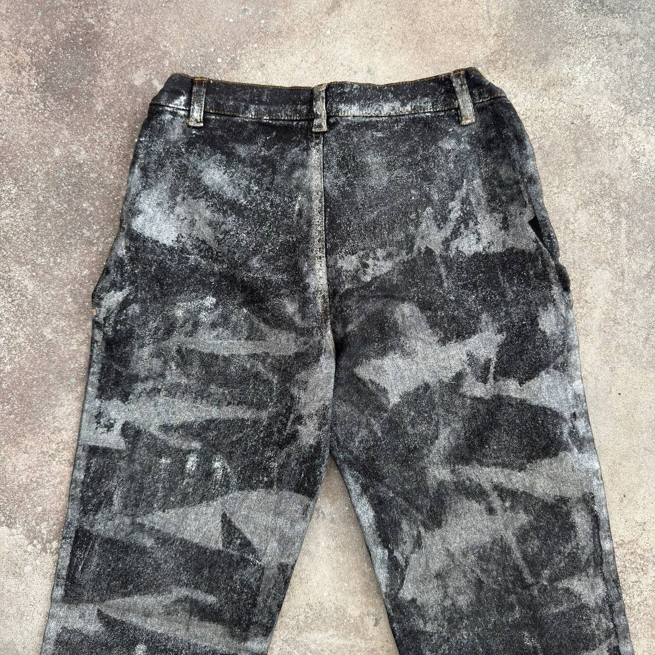 Hysteric Glamour Amazing Vintage Washed/Faded Flared Jeans Size 25" / US 0 / IT 36 - 10 Thumbnail