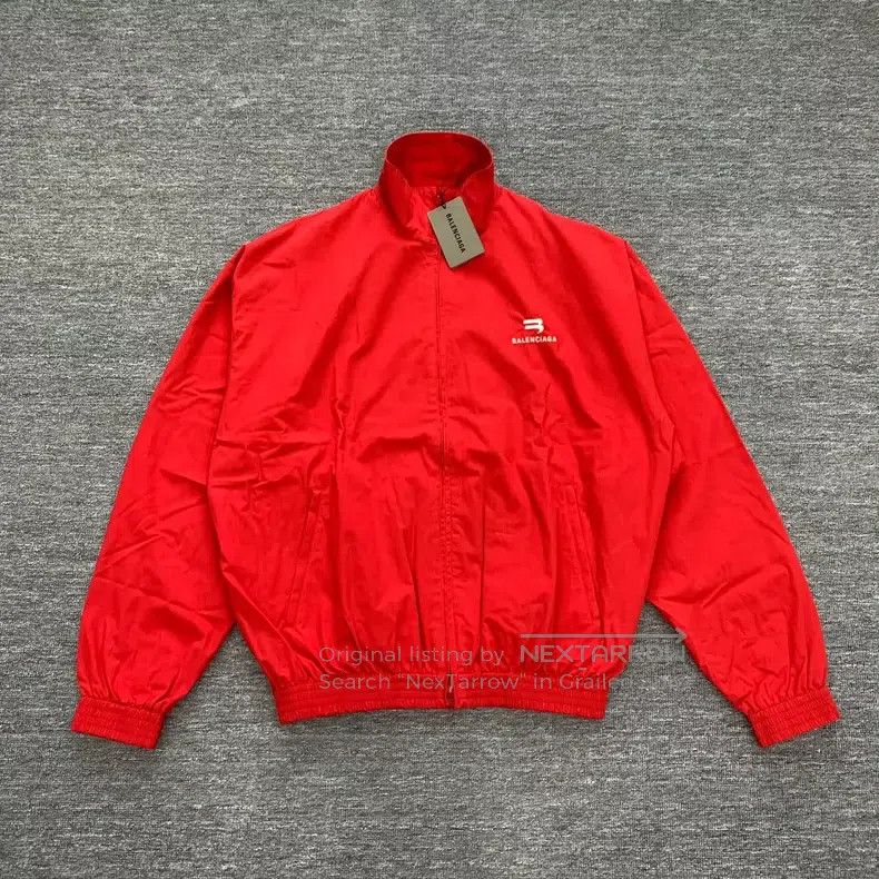 Balenciaga Balenciaga Red Double Hook Windbreaker Jacket Size XS / US 0-2 / IT 36-38 - 1 Thumbnail