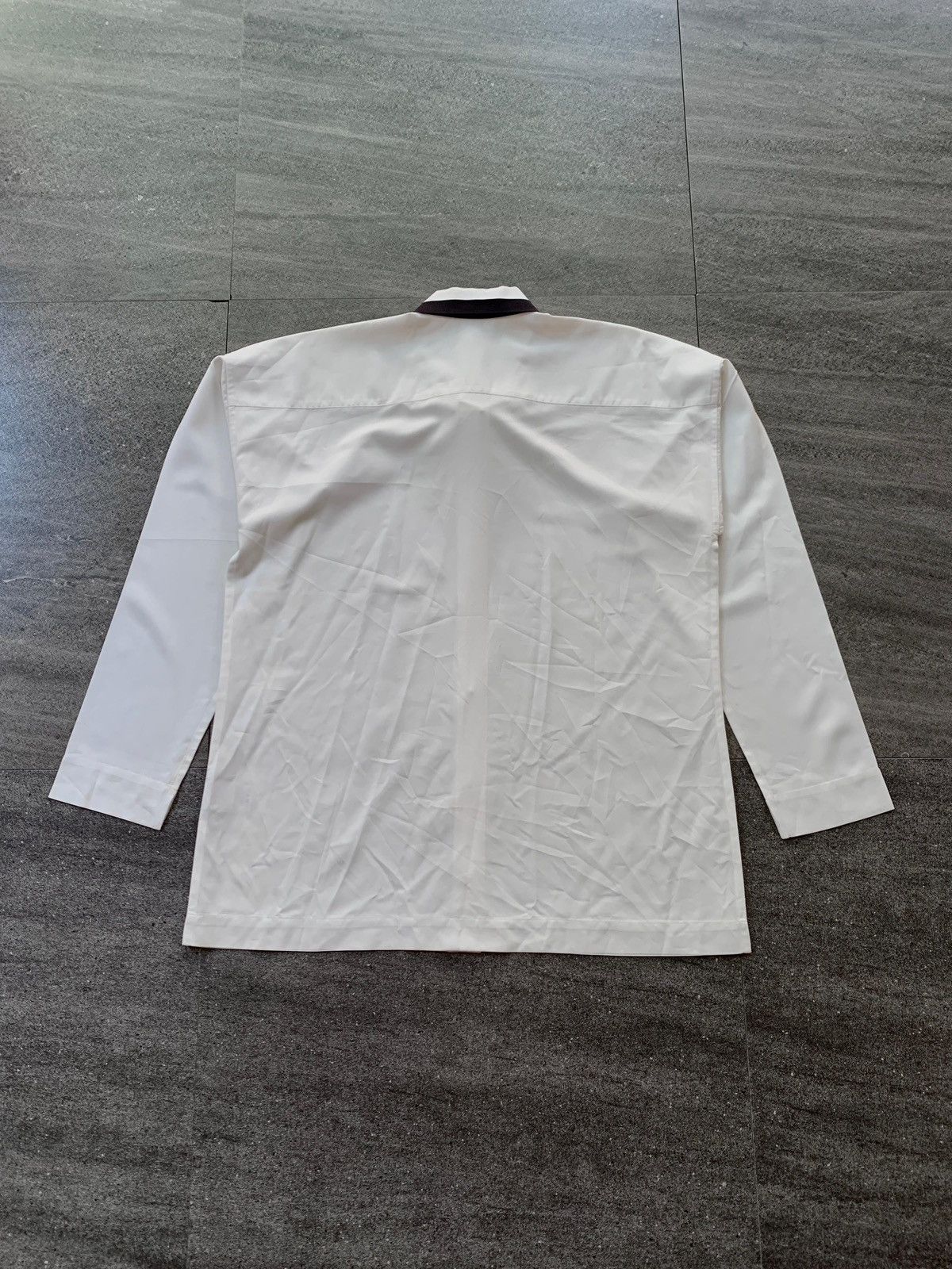 Homme Plisse Issey Miyake FREE TAX! Paneled Two Tone Polyester Ls Shirts Size US L / EU 52-54 / 3 - 4 Thumbnail