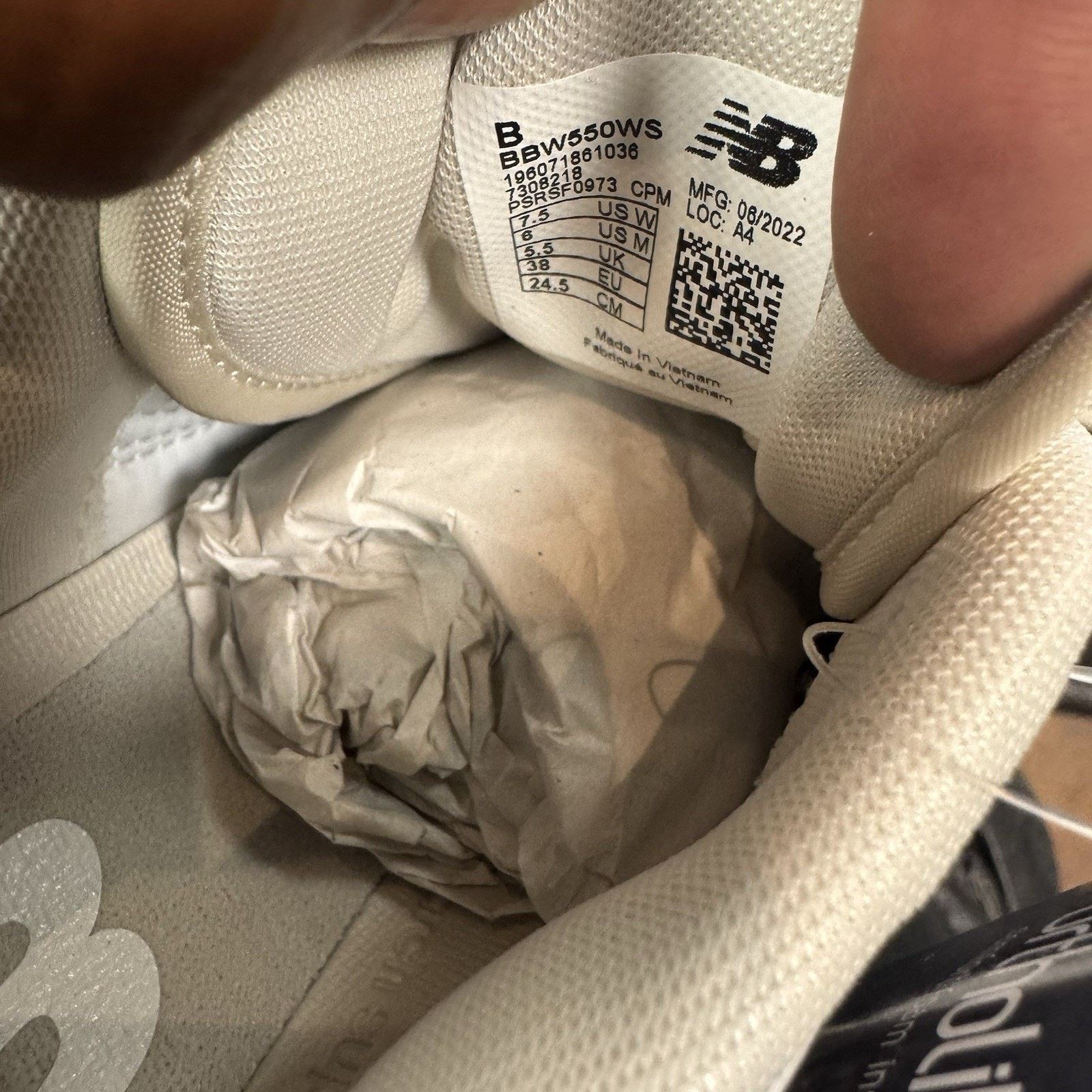 New Balance New Balance 550 NB White Grey Size 7.5 Women's BBW550WS New Size US 7.5 / IT 37.5 - 7 Thumbnail