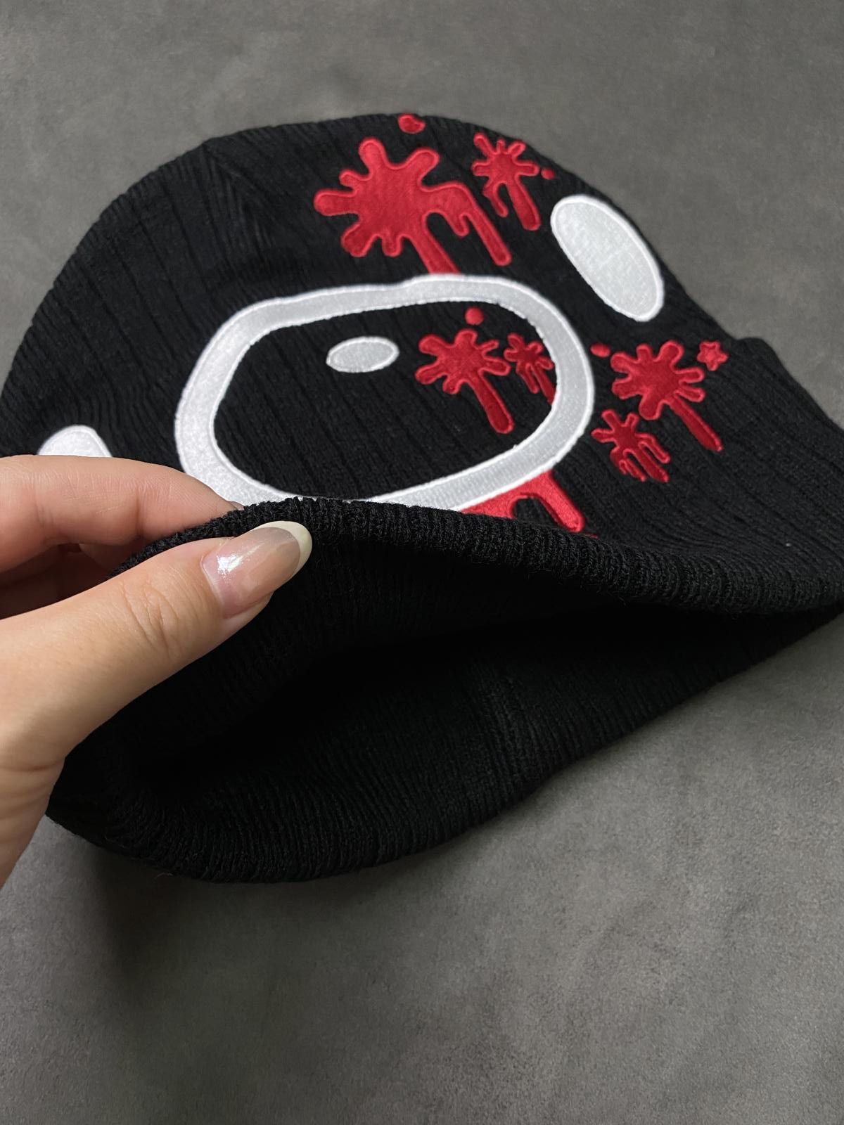 Japanese Brand Rare Gloomy Bear Graphic Black Knit Beanie Hats OS Size ONE SIZE - 5 Thumbnail