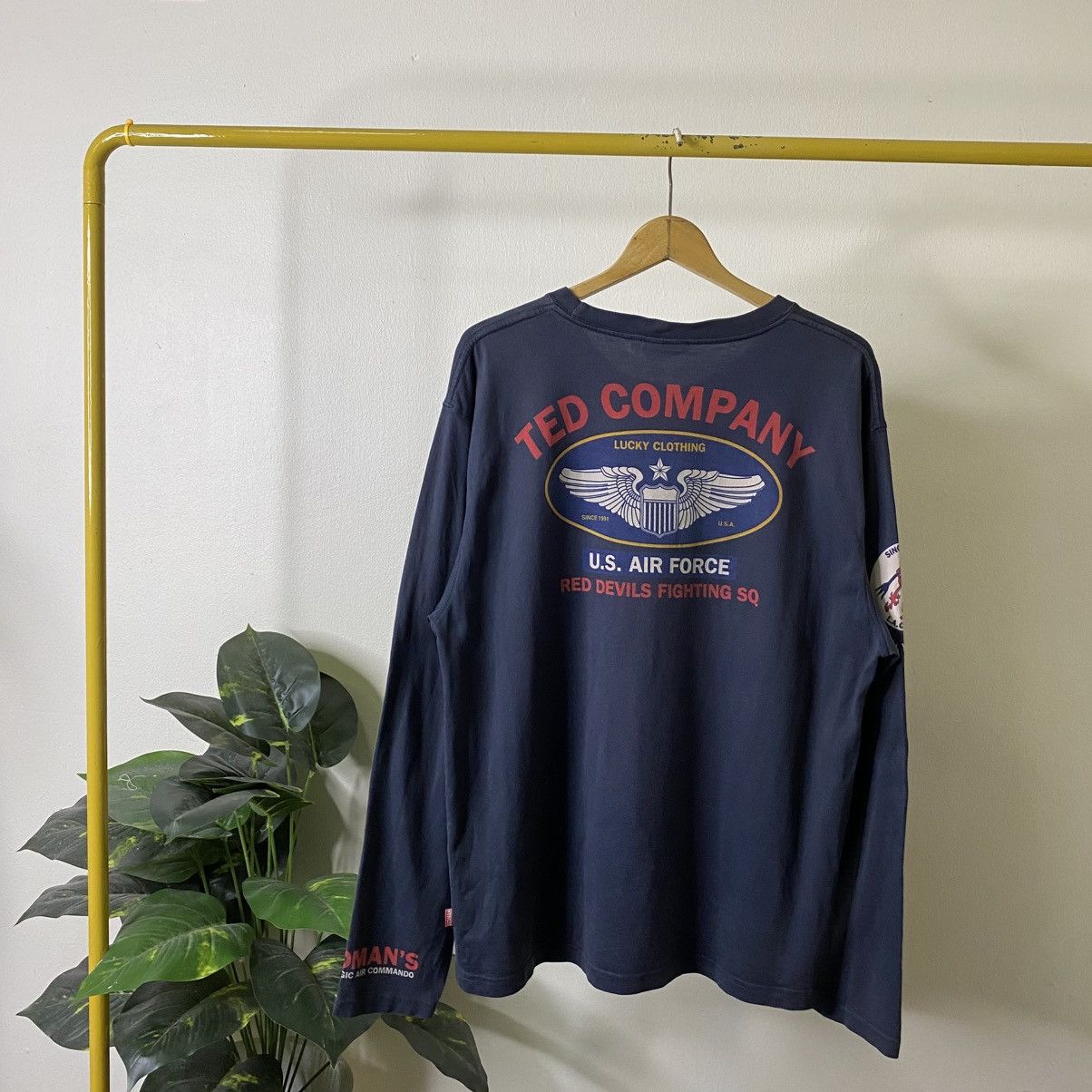 Tedman Tedman Company US Air Force Red Devils Fighting Squadron LS Size US XL / EU 56 / 4 - 7 Thumbnail