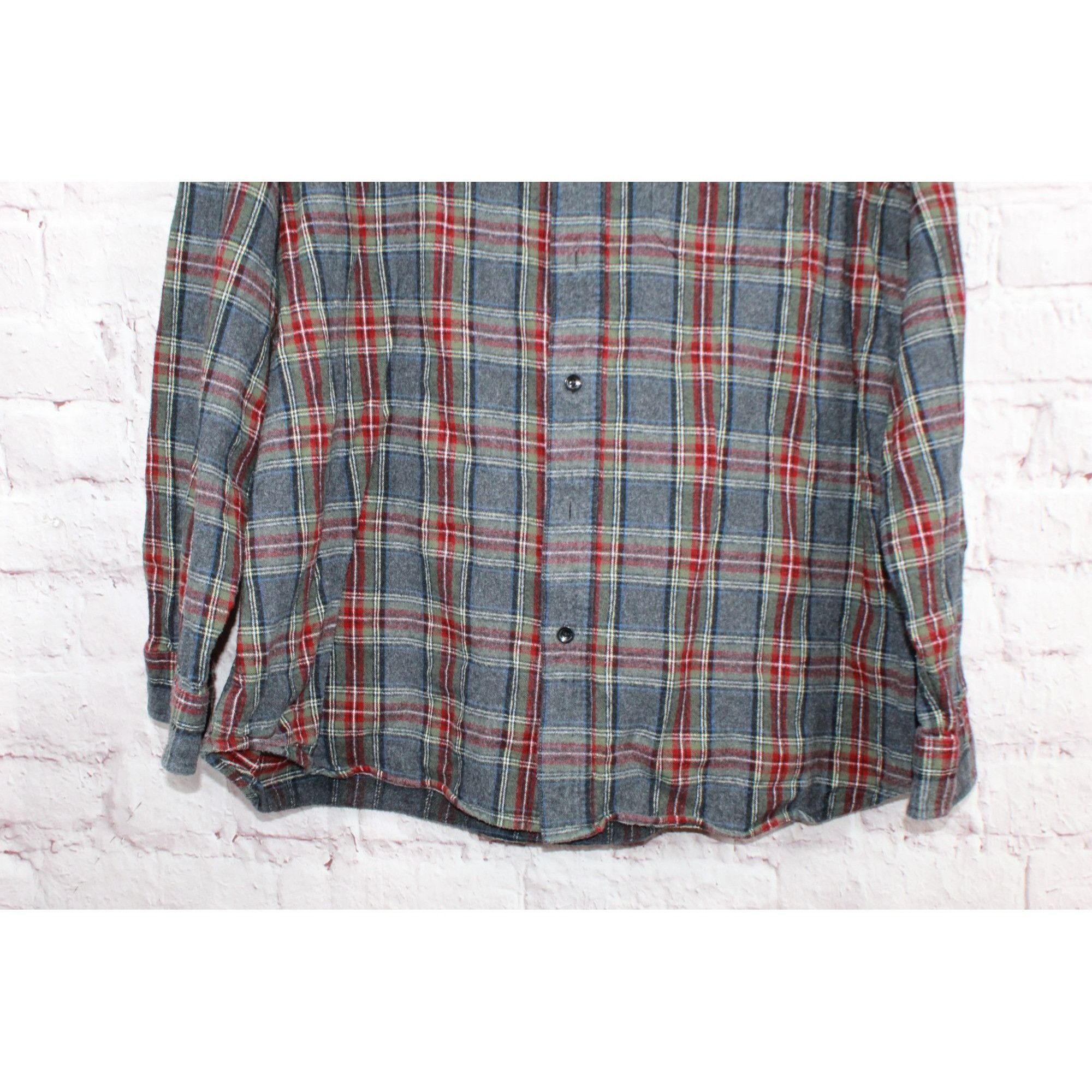 L.L. Bean LL Bean Men's Scotch Plaid Flannel Shirt Traditional Fit Size US XL / EU 56 / 4 - 2 Thumbnail