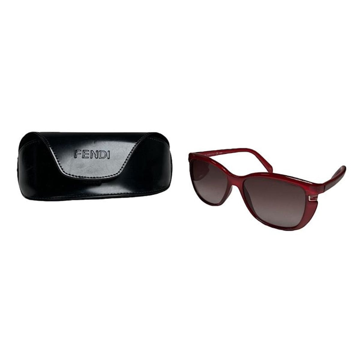 Fendi Red Plastic Sunglasses Size ONE SIZE - 1 Thumbnail