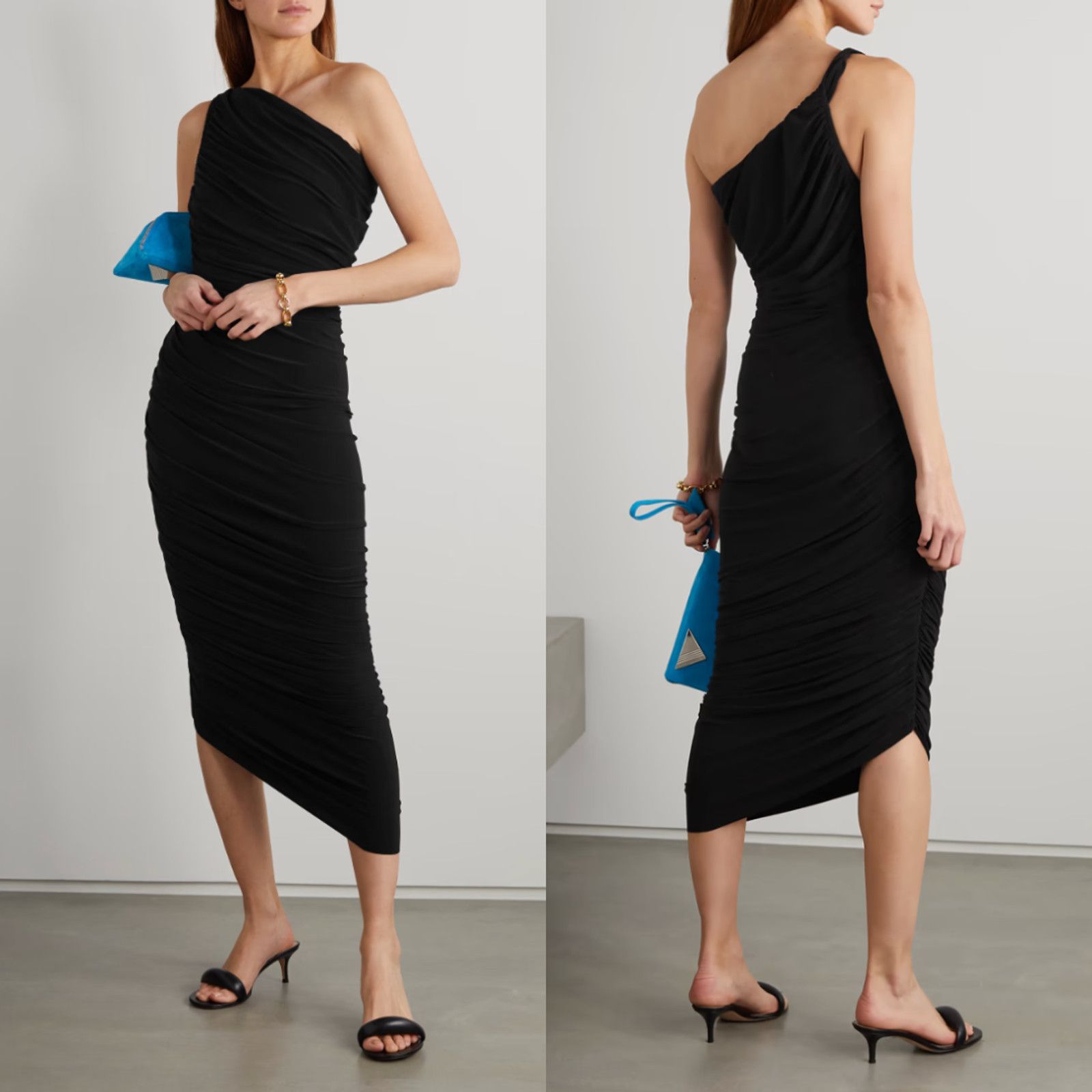 Norma Kamali Norma Kamali | NWT Diana Gown Black Jersey Midi Dress XS 34 Size XS / US 0-2 / IT 36-38 - 1 Thumbnail