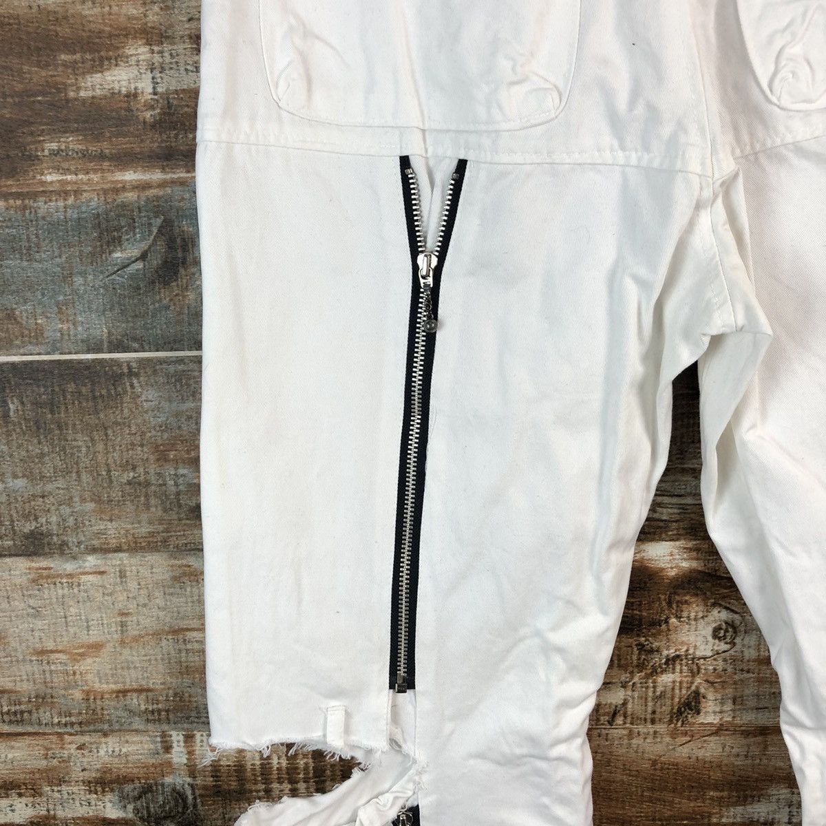 Japanese Brand D Super Lover Distressed ripped punk cargo Pants #A2485 Size US 28 / EU 44 - 6 Thumbnail