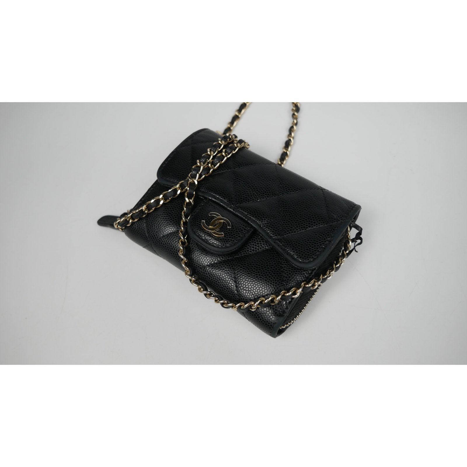 Chanel Chanel Black Caviar Leather Micro Bag Size ONE SIZE - 5 Thumbnail