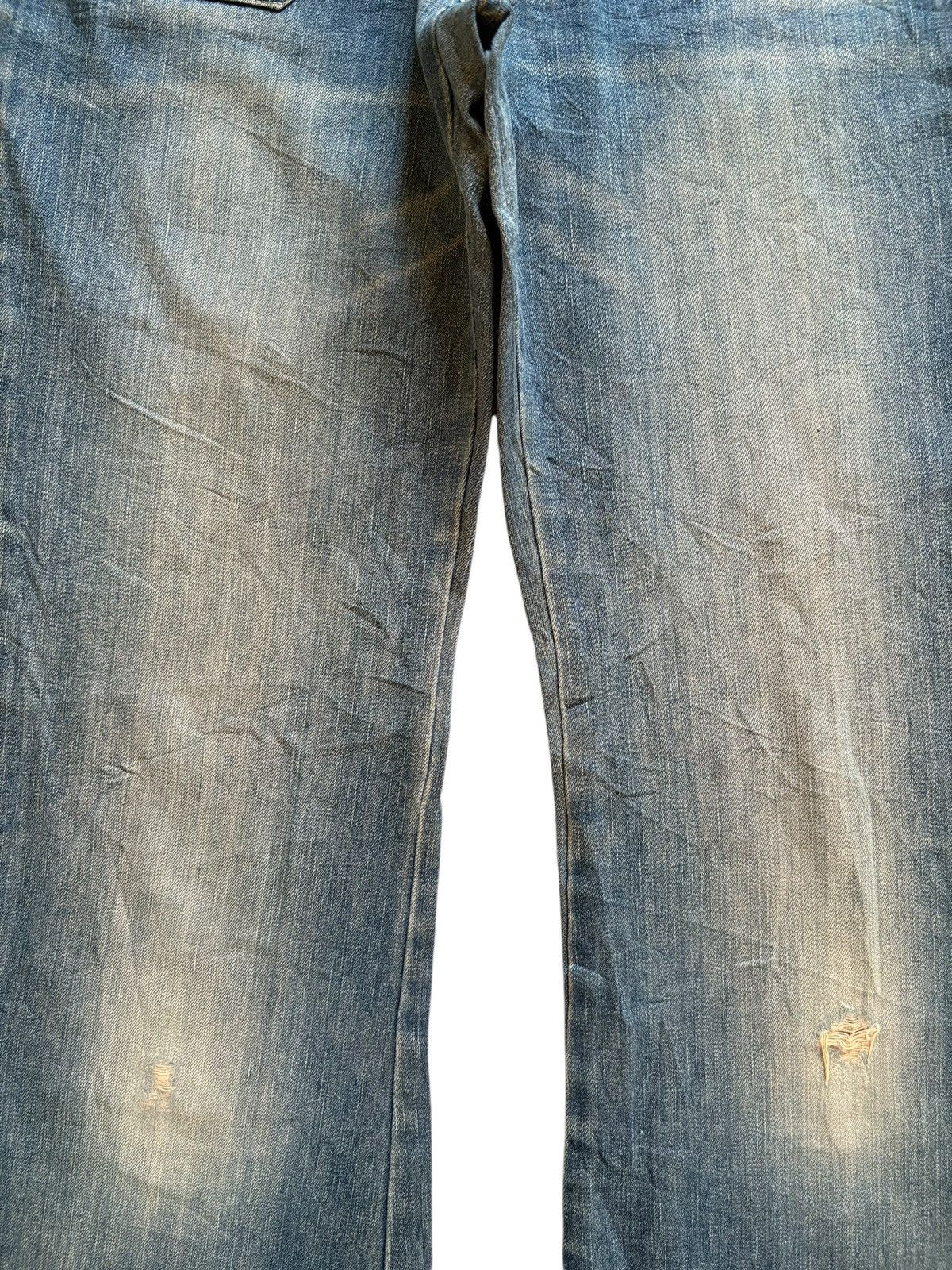 Japanese Brand Vintage Japanese Mud Wash Bush Pants Flare Jeans Size 28" / US 6 / IT 42 - 5 Thumbnail