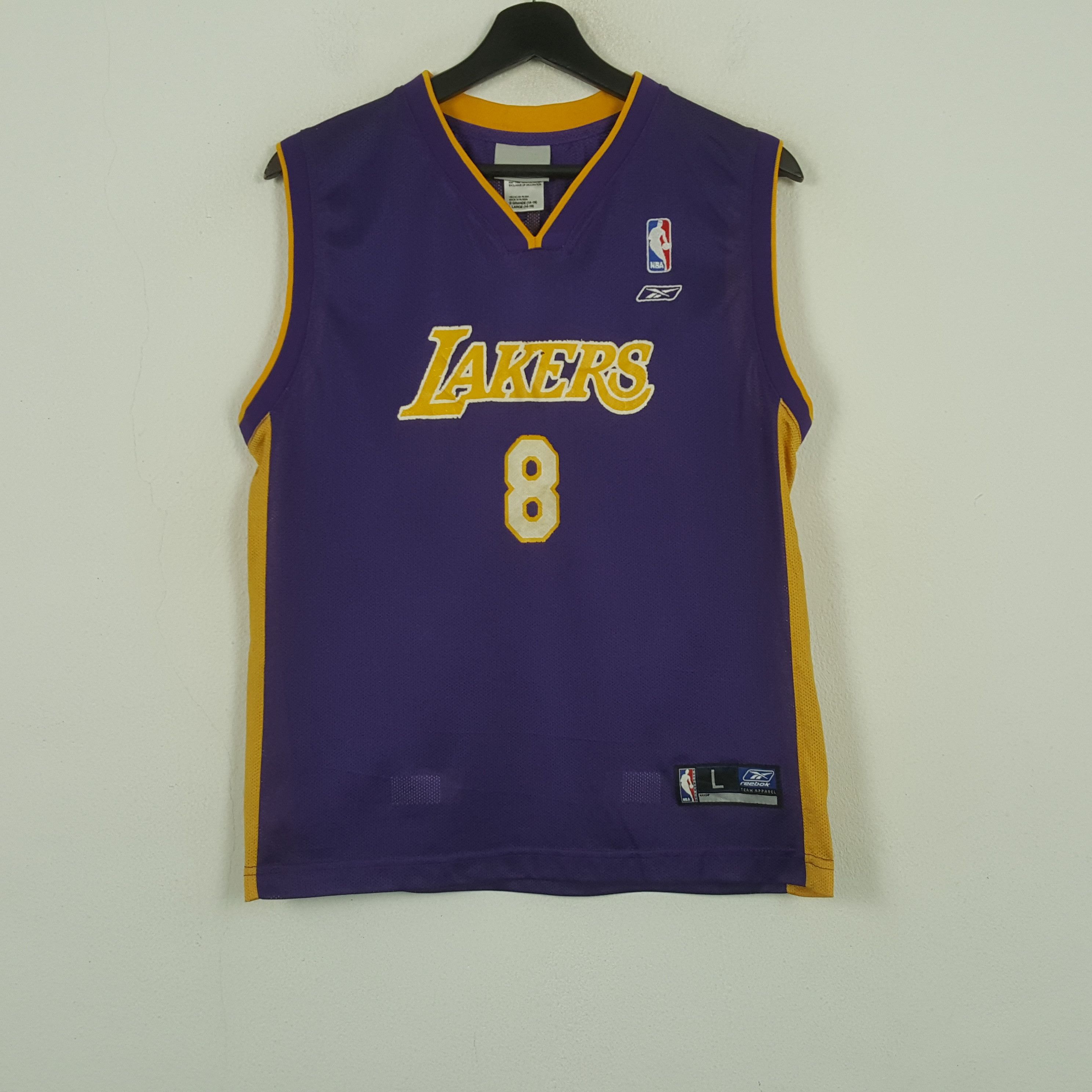 NBA Reebok Lakers Los Angeles Basketball Team Jersey RR6 Size US M / EU 48-50 / 2 - 1 Thumbnail