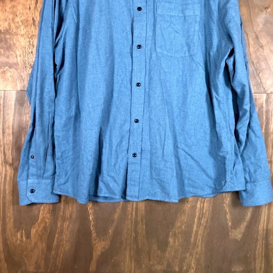 Banana Republic Banana Republic Shirt Blue XL Button-Down Untucked Regular Fit Mens Long Sleeve Casual Workwear Preppy Button-Up Size US XL / EU 56 / 4 - 3 Thumbnail