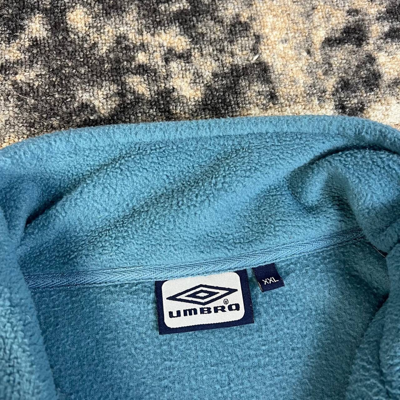 Umbro Umbro Mini Logo Vintage Y2K Quarter Zip Up Fleece Sweatshirt Size US XXL / EU 58 / 5 - 4 Thumbnail