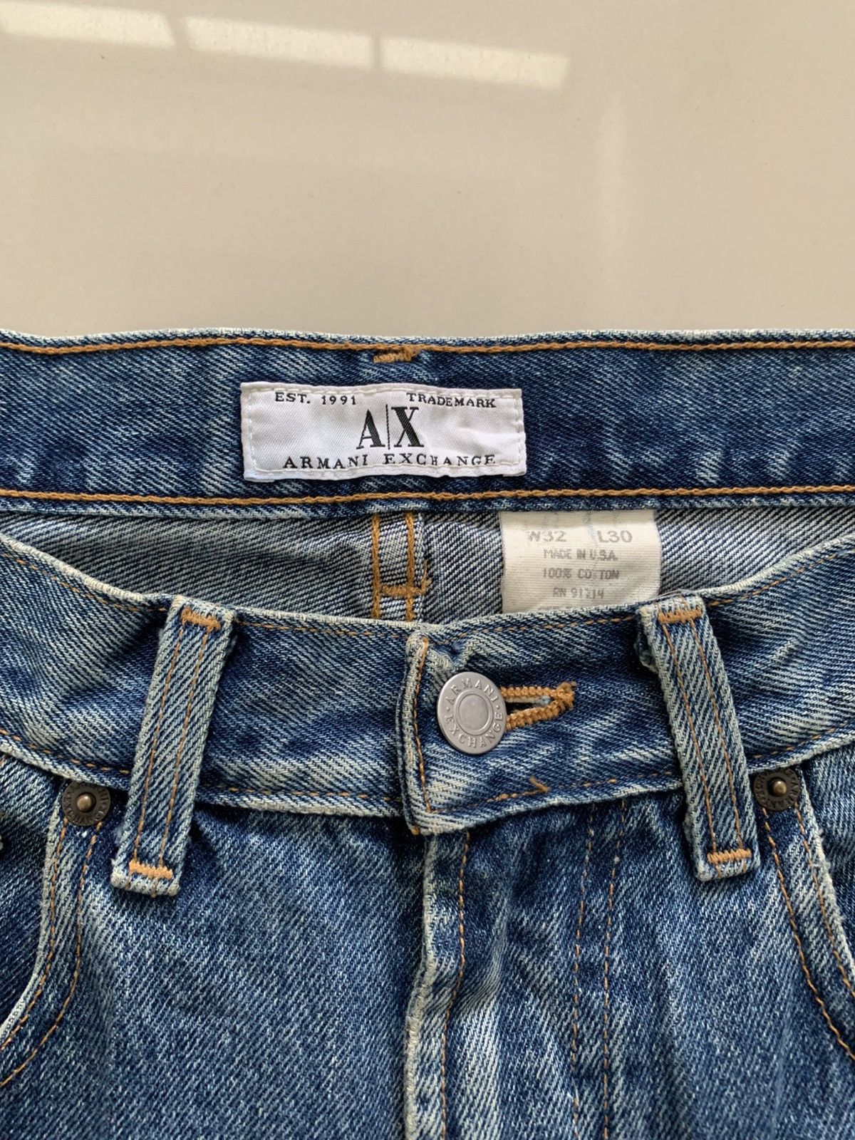 Armani Exchange Armani Exchange Made USA Stonewashed Denim Size US 32 / EU 48 - 6 Thumbnail