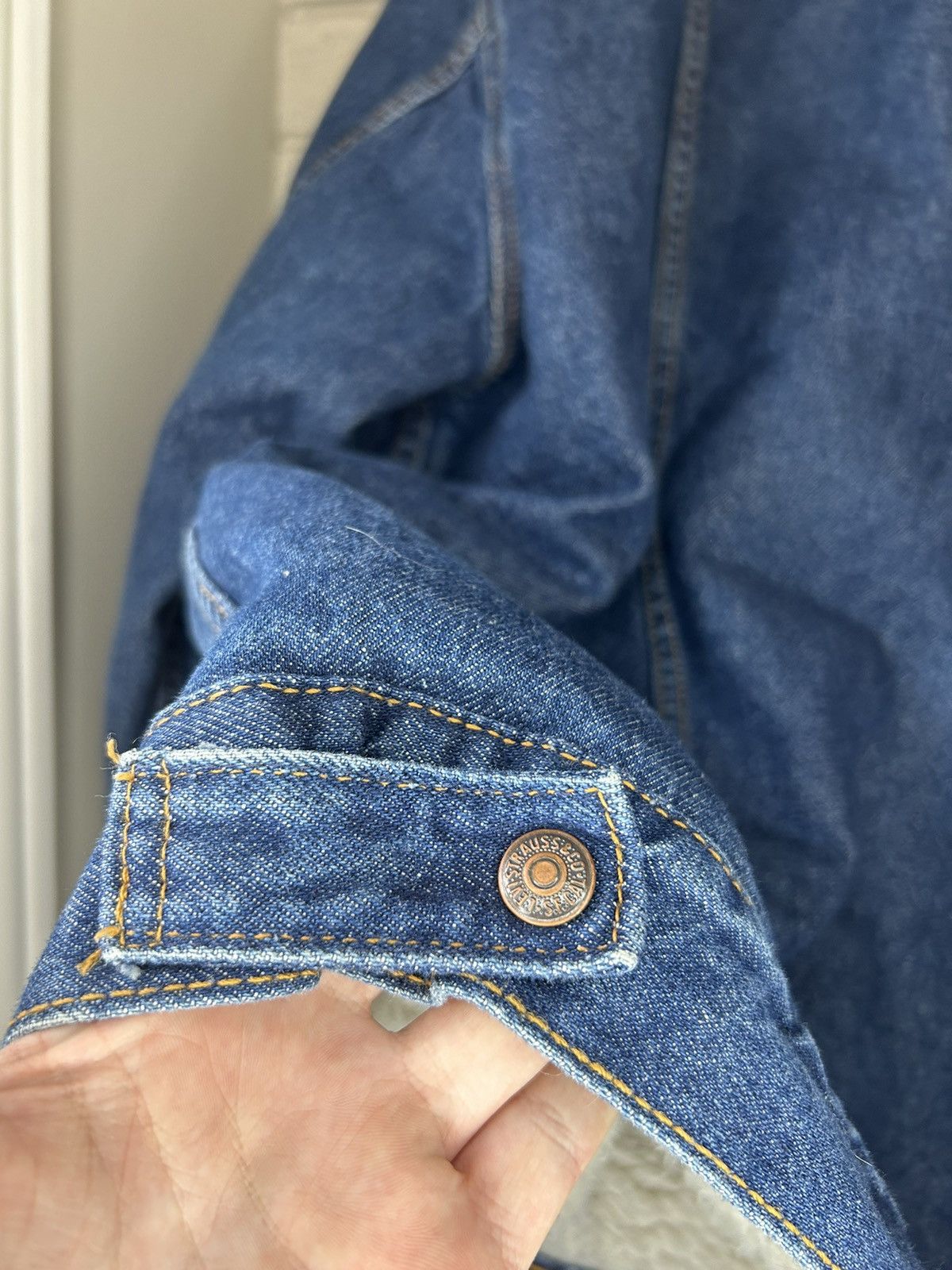 Levi's Vintage 90s Levis Sherpa Lined Denim Jacket Rare Size US XXL / EU 58 / 5 - 7 Thumbnail
