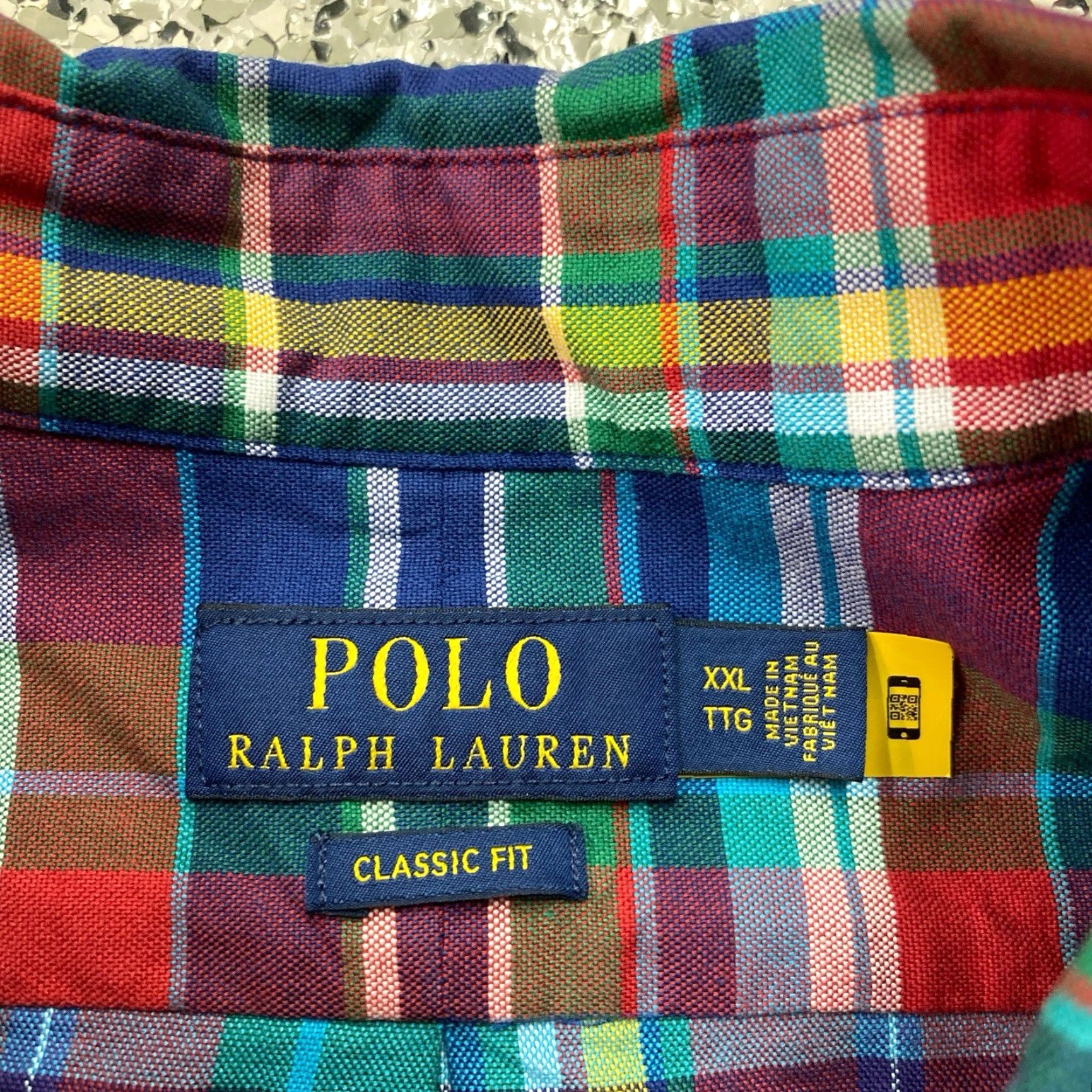 Ralph Lauren Ralph Lauren Mens XXL Oxford Shirt Classic Fit Plaid Button-Up, Multicolor, Long Sleeve, Button-Down Collar, Embroidered Pony, Cotton, Casual Business Size US XXL / EU 58 / 5 - 2 Thumbnail