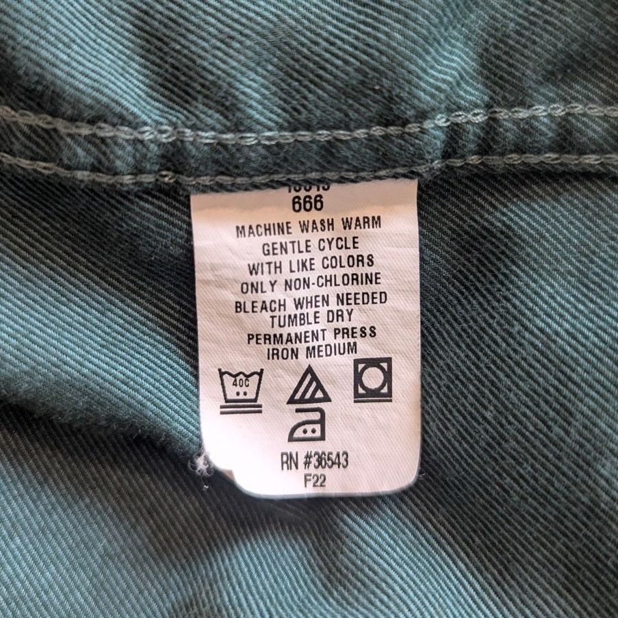 Arrow Arrow Green Regular Fit Button Up Size 17 34/35 Size US XXL / EU 58 / 5 - 4 Thumbnail