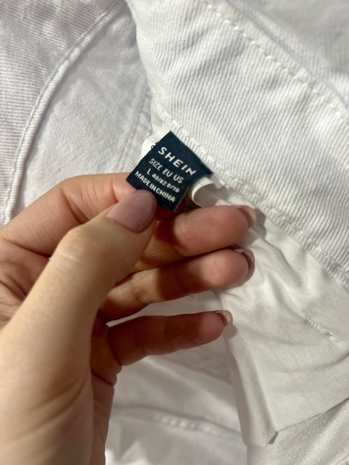 Shein SHEIN White Relaxed Fit Cuffed Pants Size L High Waist Size 32" / US 10 / IT 46 - 3 Thumbnail