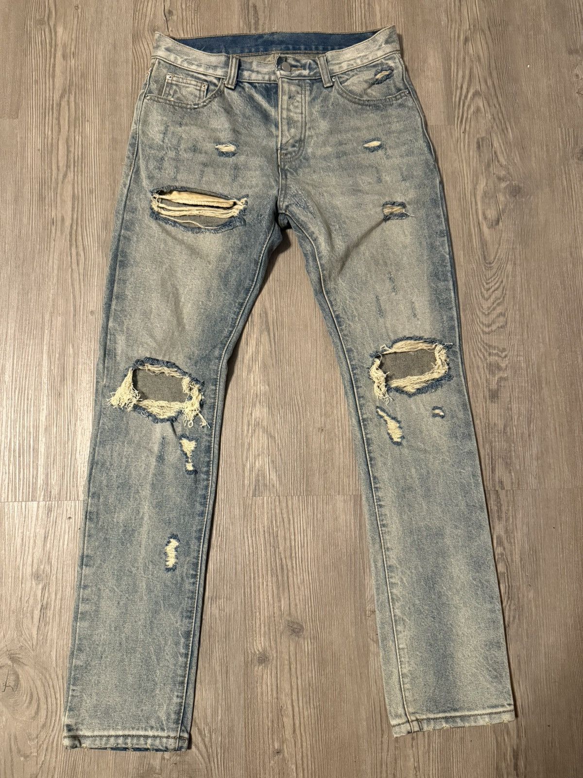 MNML MNML D184 SKELETON DENIM Jeans Black | Grailed