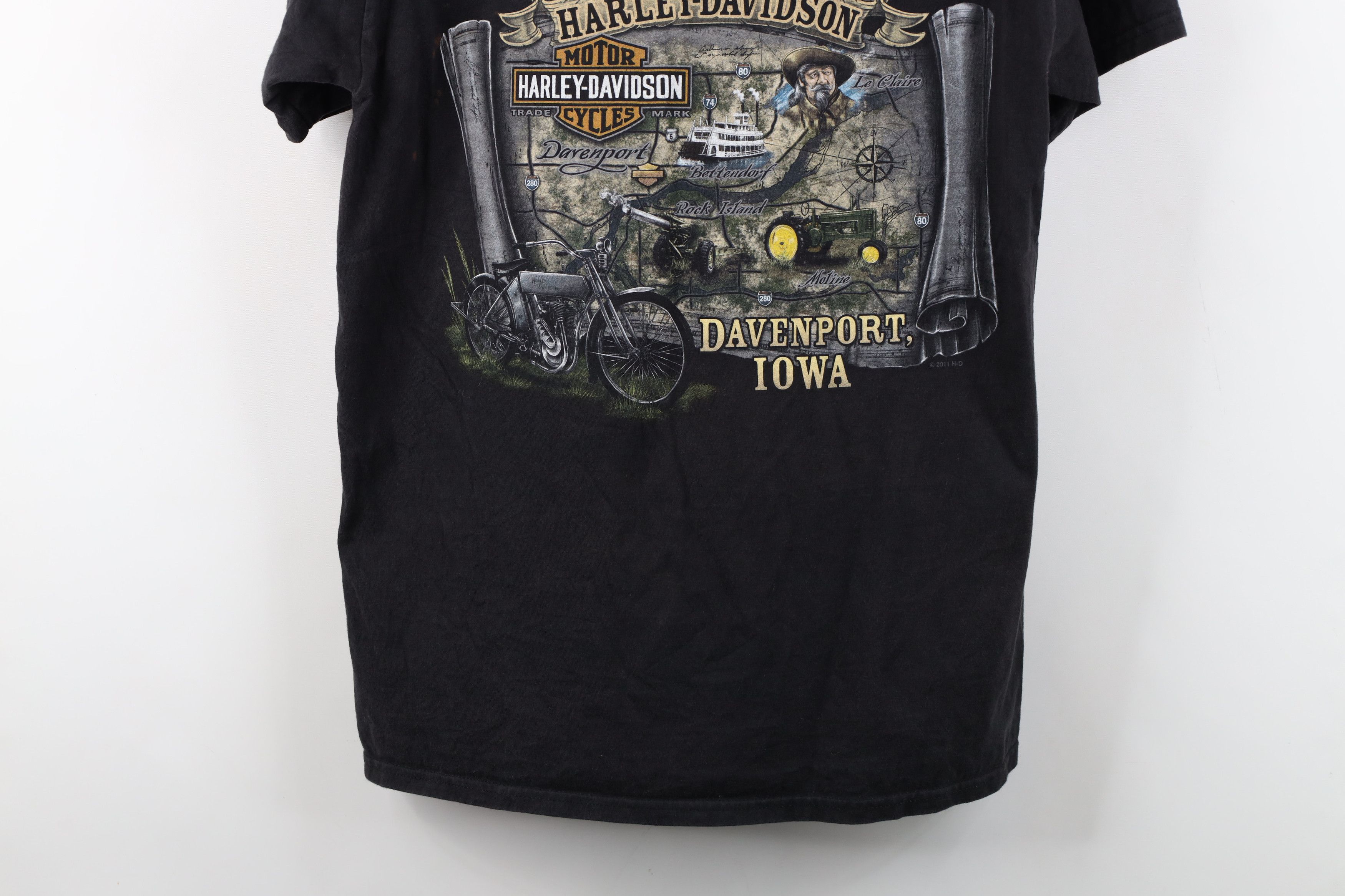 Harley Davidson Vintage Y2K Harley Davidson Skull Skeleton T-Shirt Black Size US M / EU 48-50 / 2 - 15 Thumbnail
