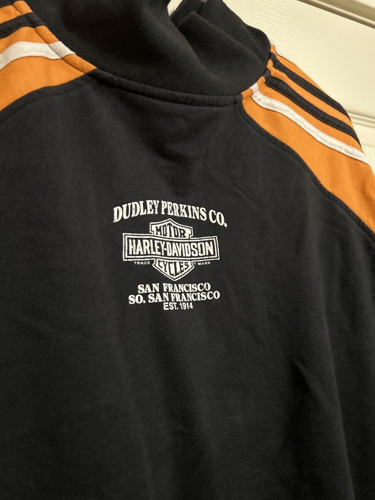 Harley Davidson × Vintage 2009 Harley Davidson striped sweater Size US XL / EU 56 / 4 - 4 Thumbnail