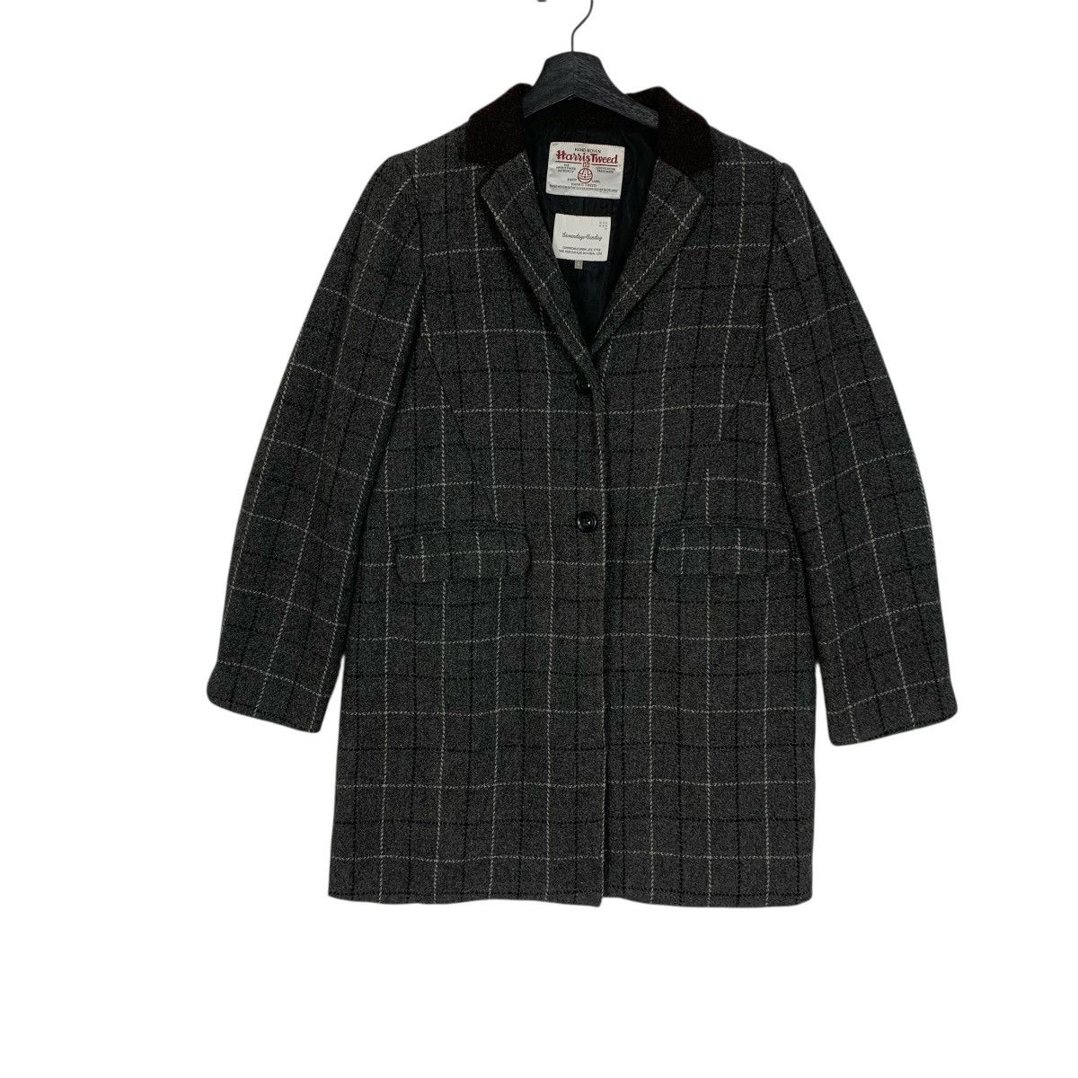 Designer × Harris Tweed × Japanese Brand Harris Tweed Sevendays:Sunday Designer Luxury Long Coat Size US M / EU 48-50 / 2 - 1 Thumbnail