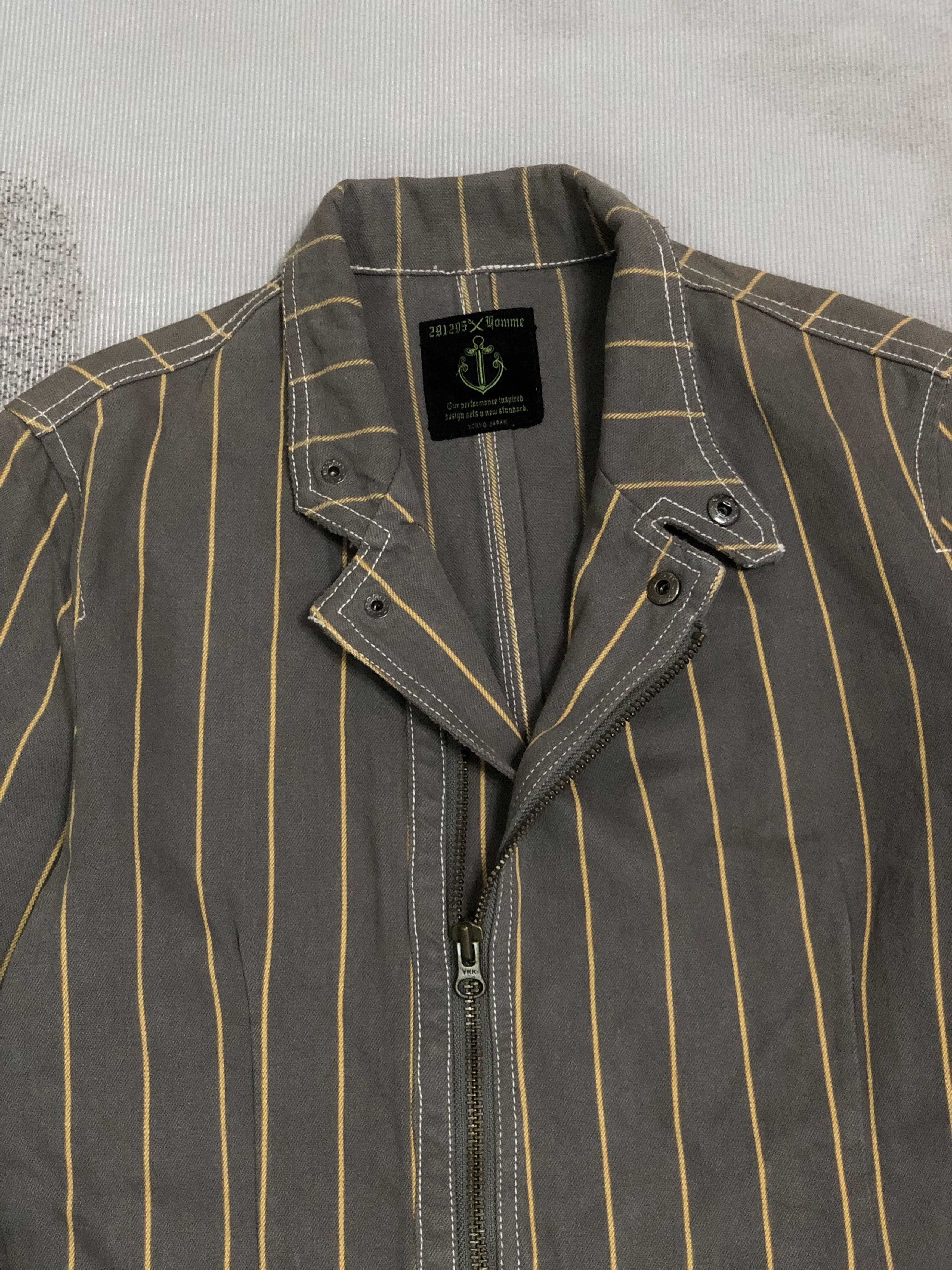 291295=Homme 291295=Homme Asymmetric striped jacket Size US M / EU 48-50 / 2 - 8 Thumbnail