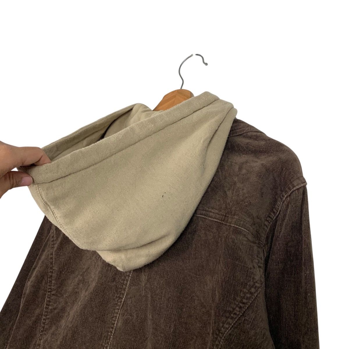 Other NORI Double Layer Hoodie Corduroy Jacket #2411-C108 Size XL / US 12-14 / IT 48-50 - 9 Thumbnail
