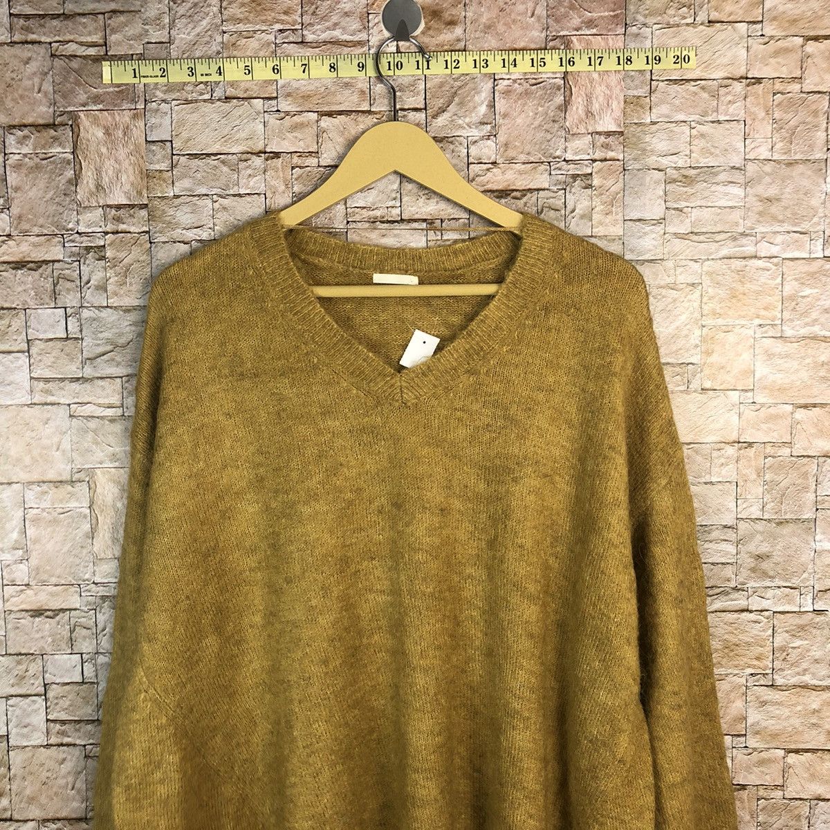 GU × Homespun Knitwear × Vintage GU Brown mohair vintage Knitwear sweatshirt #A771 Size US L / EU 52-54 / 3 - 2 Thumbnail