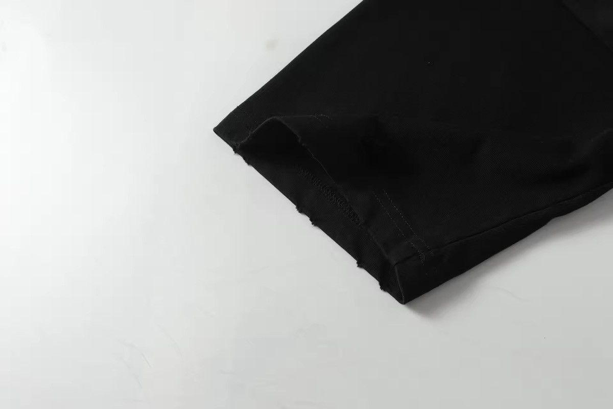 Vintage Streetwear Washed Retro Style Holes Black Polo T Shirt Size US XL / EU 56 / 4 - 6 Thumbnail