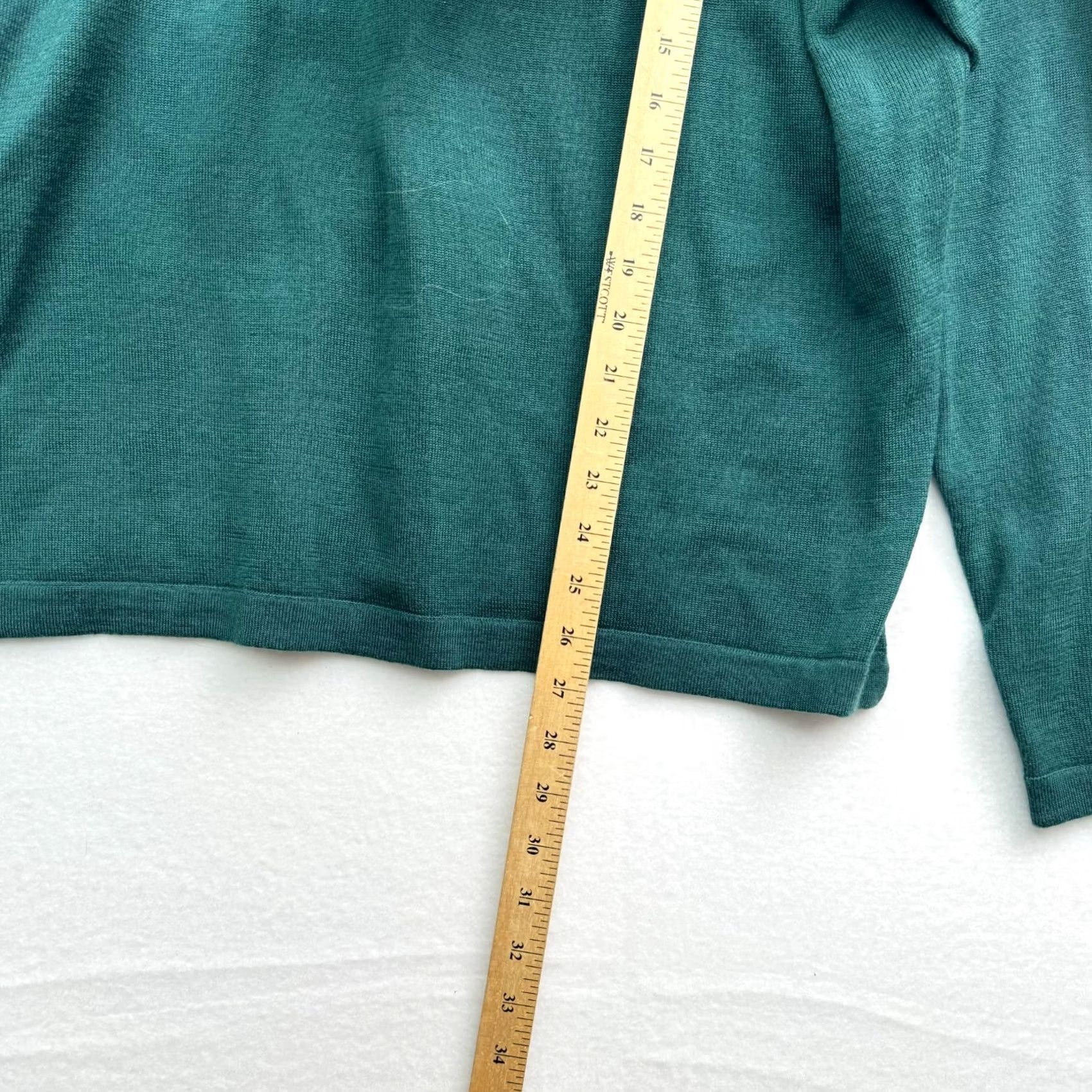 Gap VINTAGE Gap Men's Sweater Collared Long Sleeve Green 100% Merino Wool Pullover M Wool Mens 90s Distressed Size US M / EU 48-50 / 2 - 6 Thumbnail