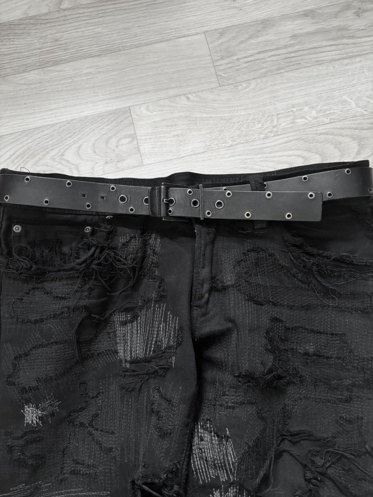 Dior Dior SS04 Strip Studded Belt Size 30 - 5 Thumbnail