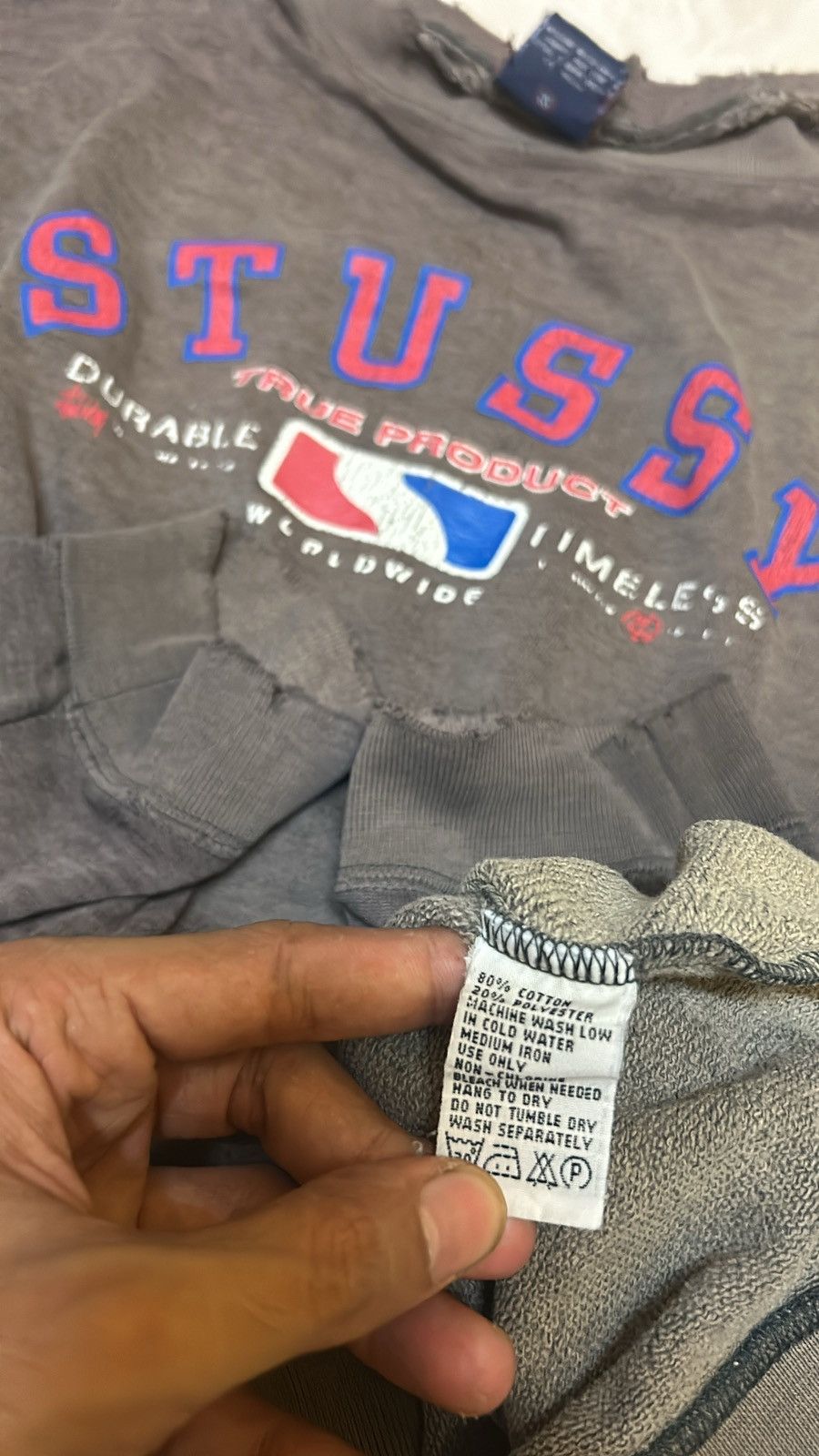 Stussy × Vintage VTG SWEATSHIRT STUSSY Size US XL / EU 56 / 4 - 7 Thumbnail