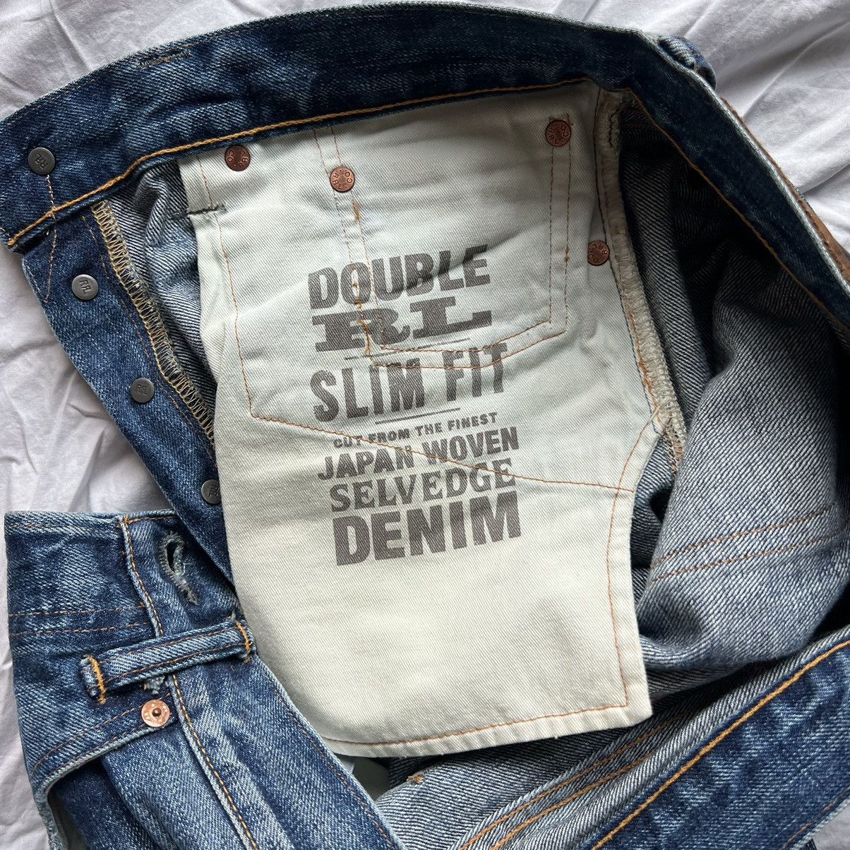 RRL Ralph Lauren × Ralph Lauren RRL Ralph Lauren Blue Jeans Size US 34 / EU 50 - 4 Thumbnail