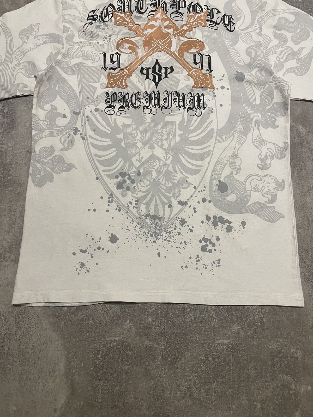 Southpole Vintage South Pole All Ower Print Rap T-Shirt 90s Size US XL / EU 56 / 4 - 13 Thumbnail