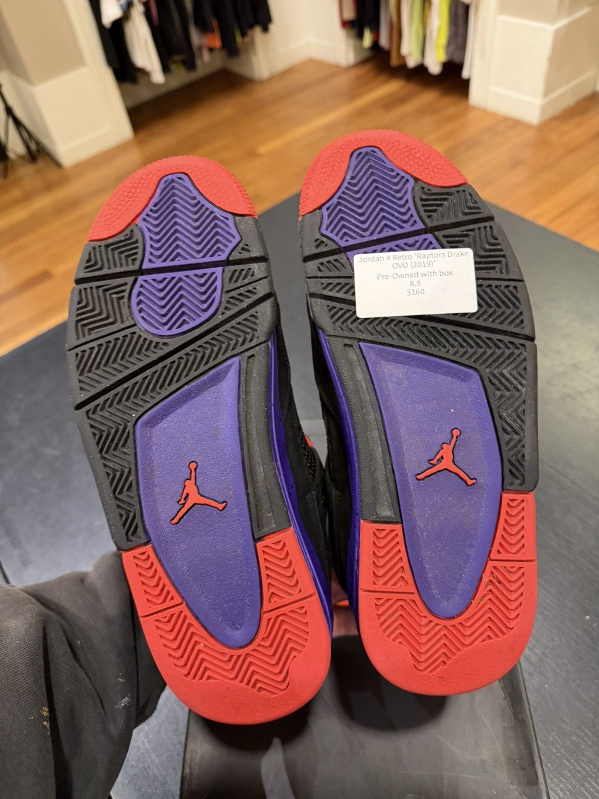 Jordan Brand Jordan 4 Retro ‘Raptors Drake OVO’ Size US 8.5 / EU 41-42 - 5 Thumbnail