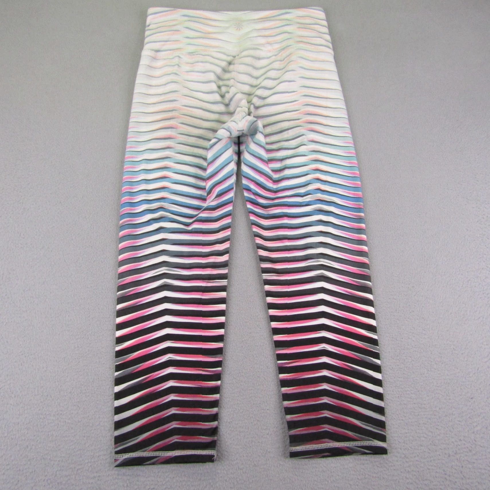 Athleta VINTAGE Athleta Leggings Womens Small Cropped Skinny Activewear Casual Sports Blue 90s Women's Size 28" / US 6 / IT 42 - 4 Thumbnail