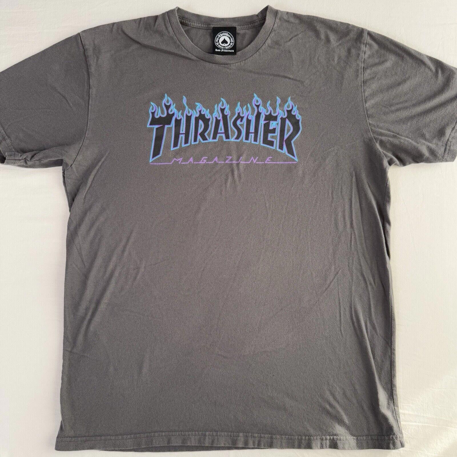 Hanes Vtg 80s Thrasher Magazine T-Shirt Skate Santa Cruz Mens L Size US L / EU 52-54 / 3 - 1 Thumbnail