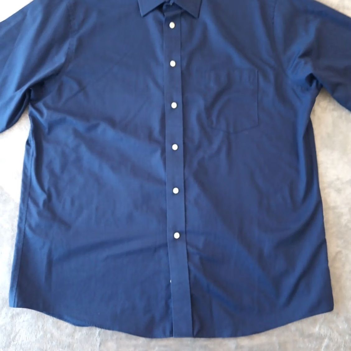 Chaps Chaps Shirt Mens 17.5 Blue Long Sleeve Button Up Cotton Blend Regular Fit Dress Shirt Mens Regular Blue 17.5 Neck Size 17.5 Size US XXL / EU 58 / 5 - 5 Thumbnail